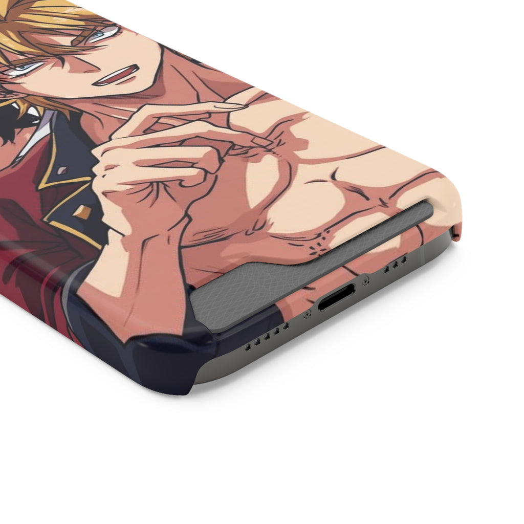 Anime Phone Case with Card Holder - Stylish & Functional Design