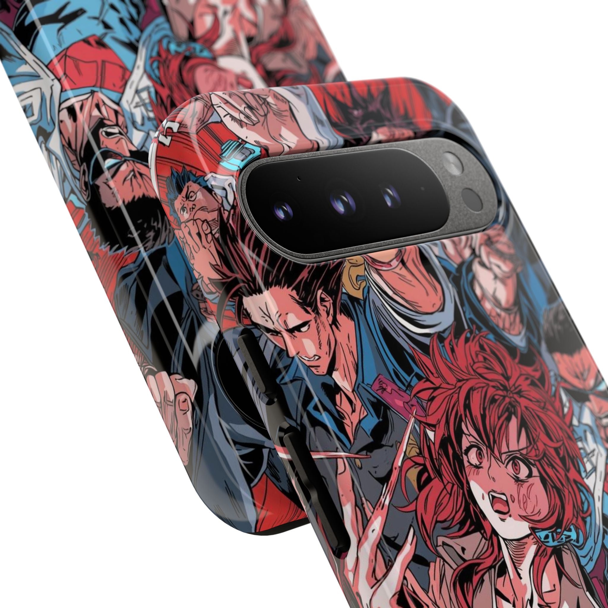 Anime-Inspired Tough Phone Case with Bold Characters