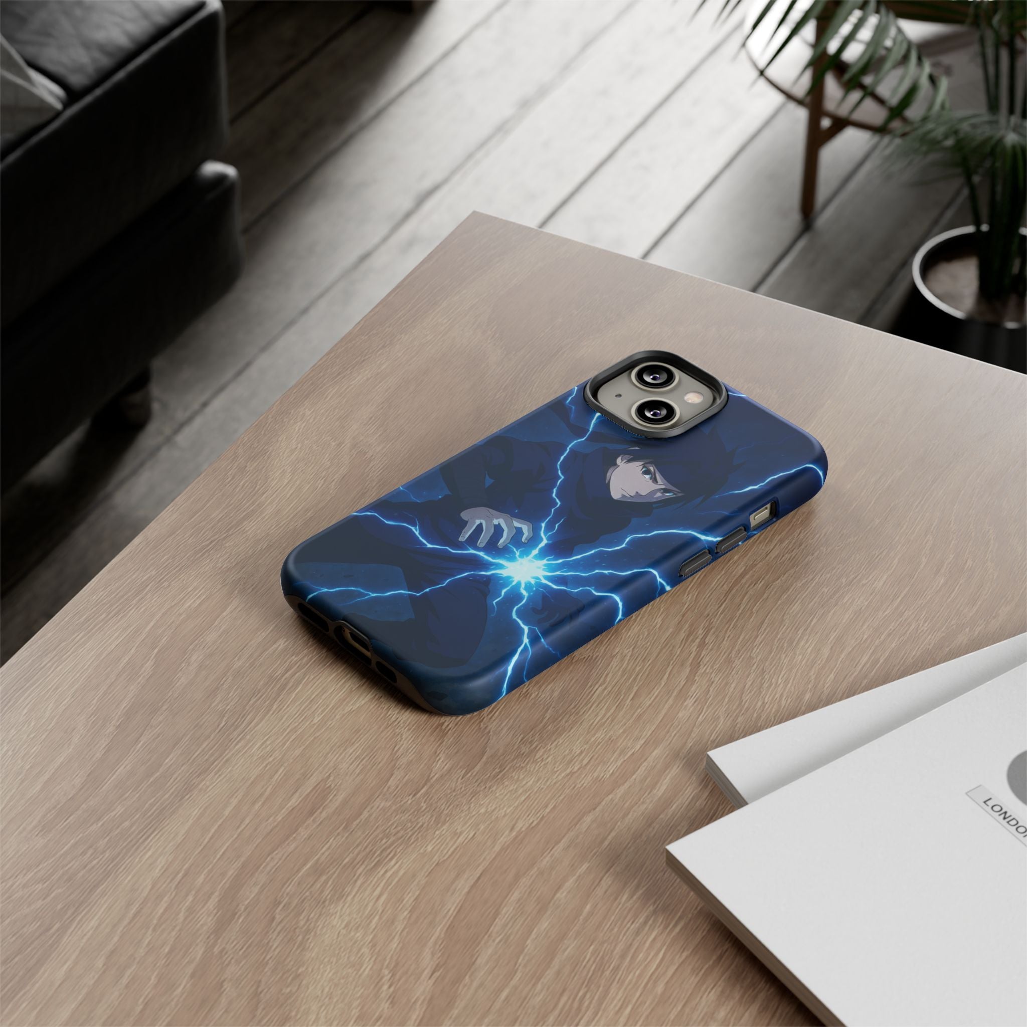 Anime Lightning Phone Case for Sasuke Fans