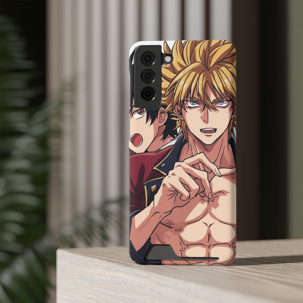 Anime Phone Case with Card Holder - Stylish & Functional Design