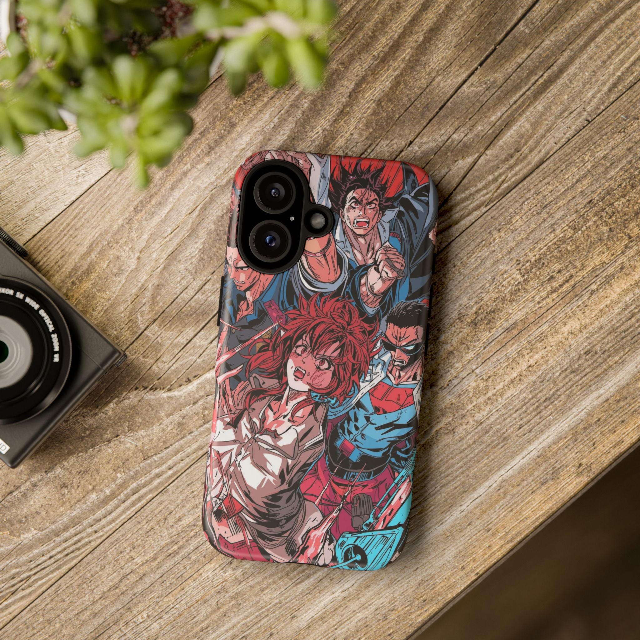 Anime-Inspired Tough Phone Case with Bold Characters