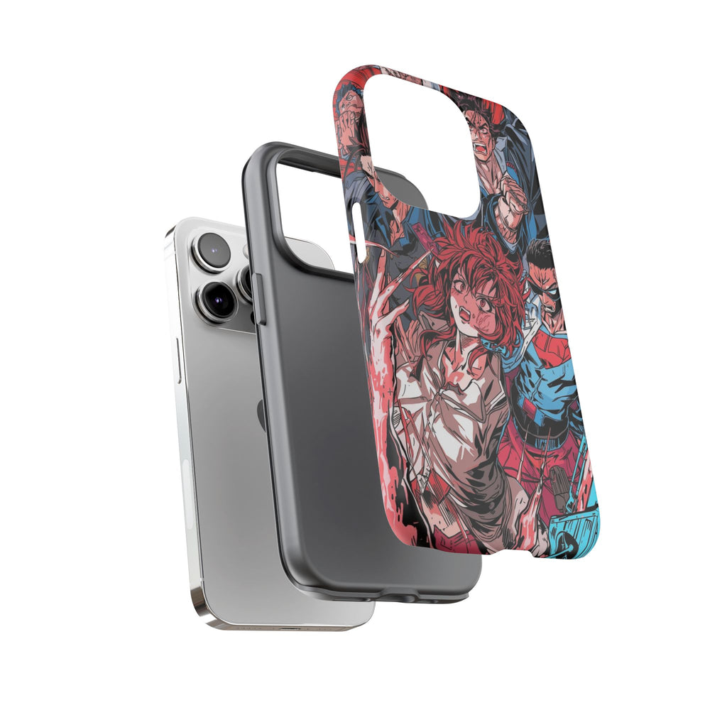 Anime-Inspired Tough Phone Case with Bold Characters