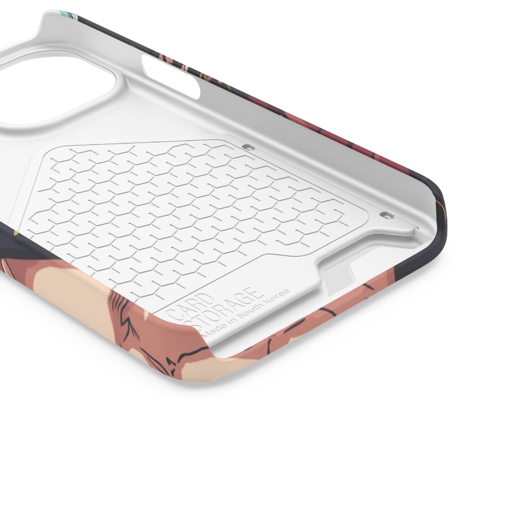 Anime Phone Case with Card Holder - Stylish & Functional Design