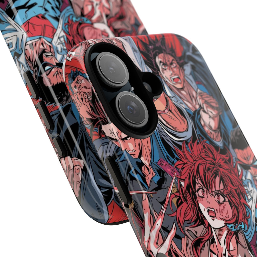 Anime-Inspired Tough Phone Case with Bold Characters