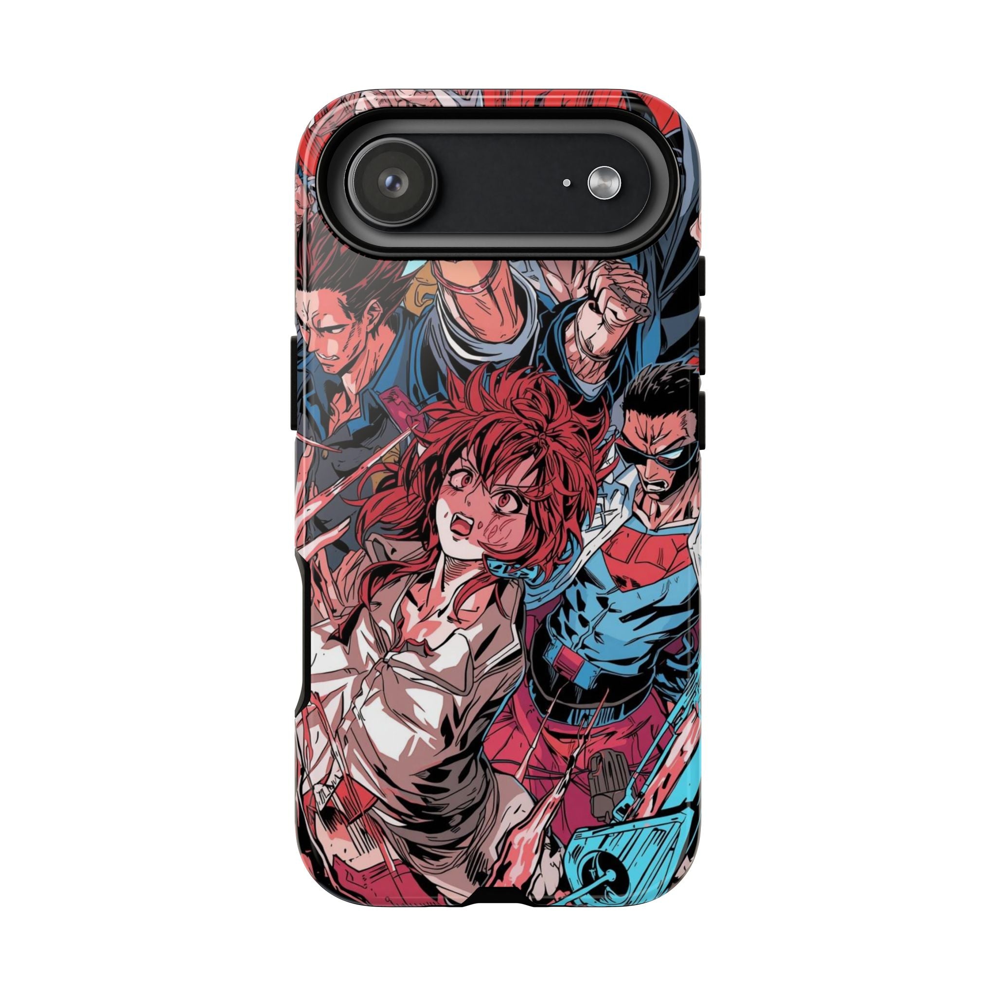 Anime-Inspired Tough Phone Case with Bold Characters