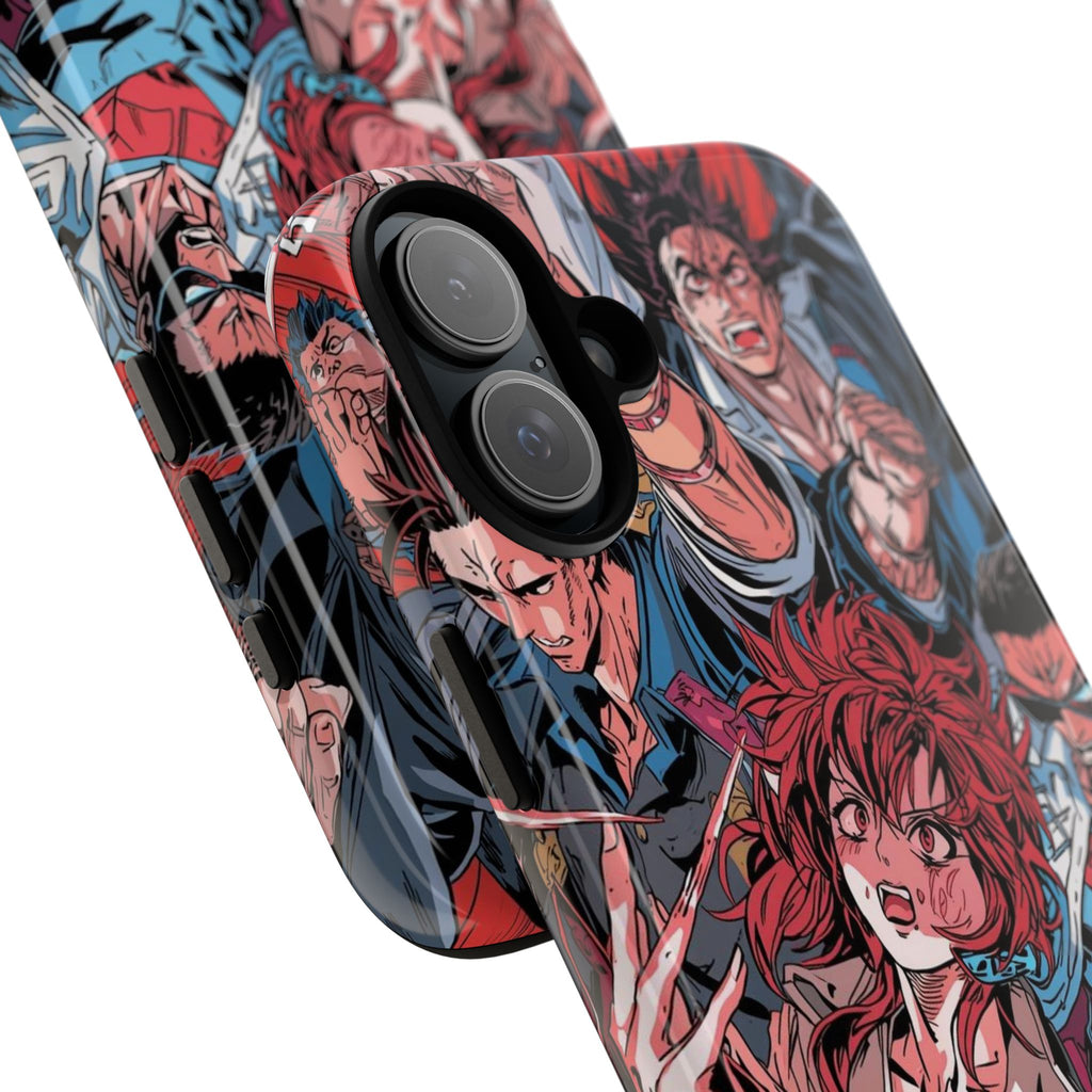 Anime-Inspired Tough Phone Case with Bold Characters
