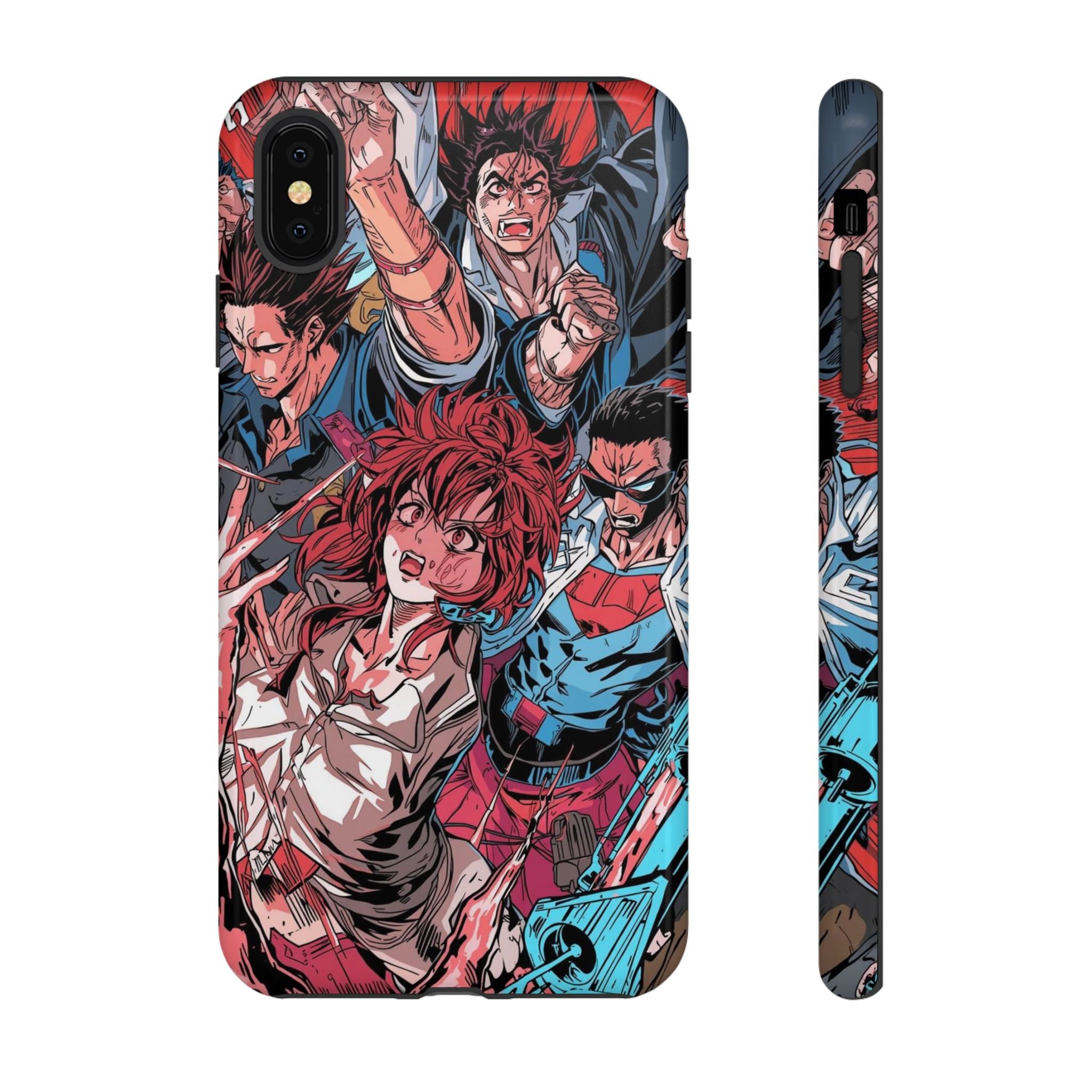 Anime-Inspired Tough Phone Case with Bold Characters