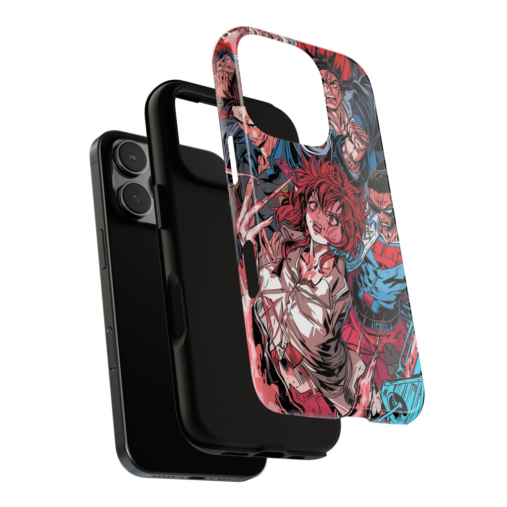 Anime-Inspired Tough Phone Case with Bold Characters
