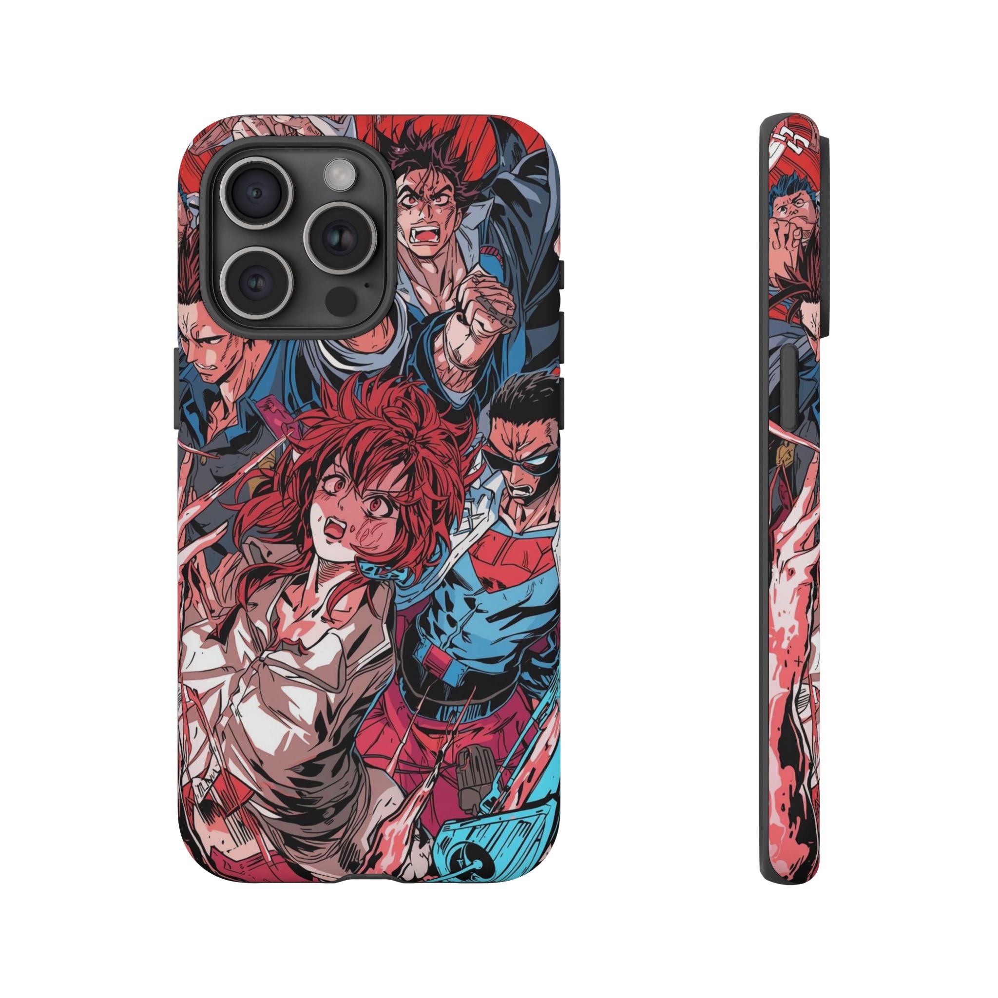 Anime-Inspired Tough Phone Case with Bold Characters
