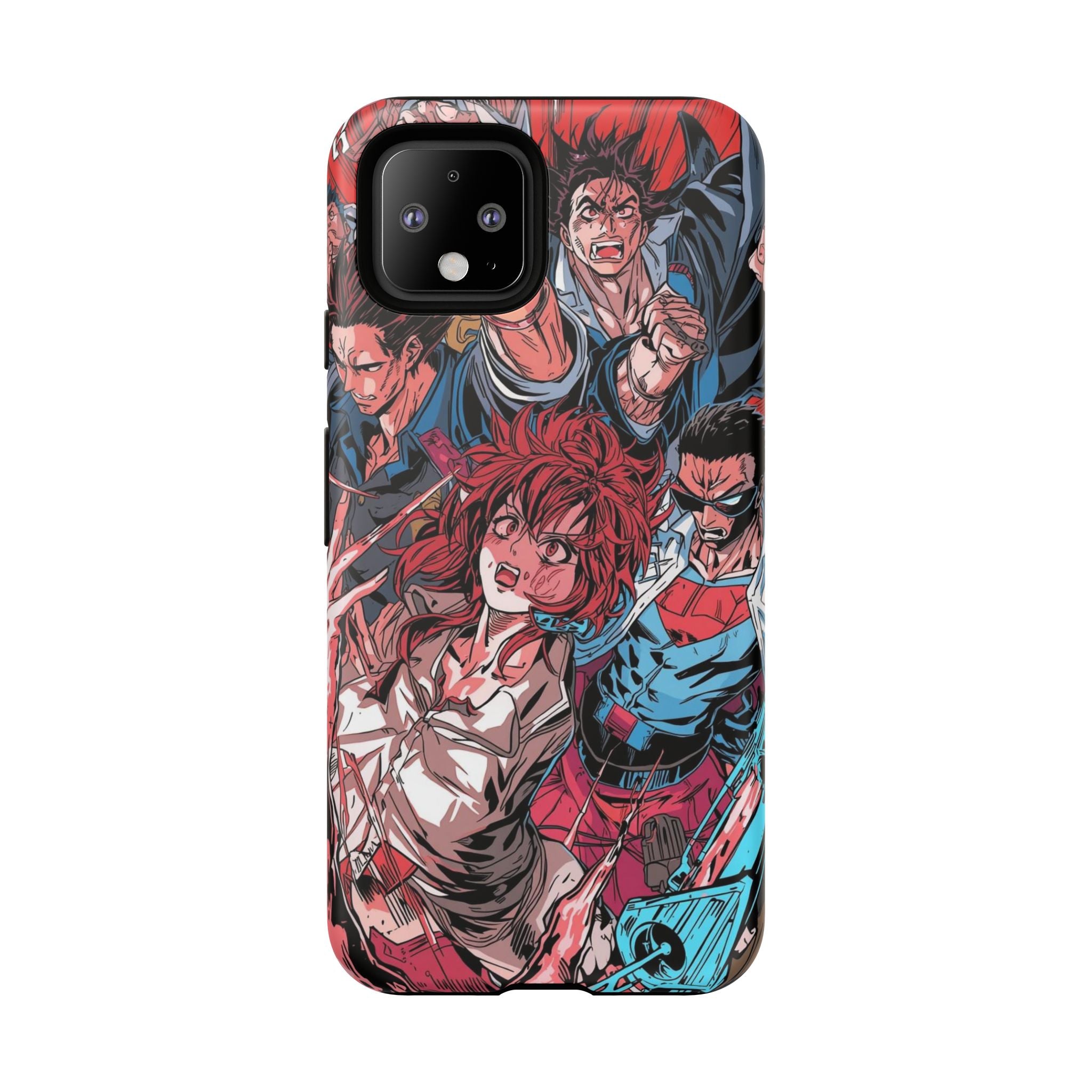 Anime-Inspired Tough Phone Case with Bold Characters