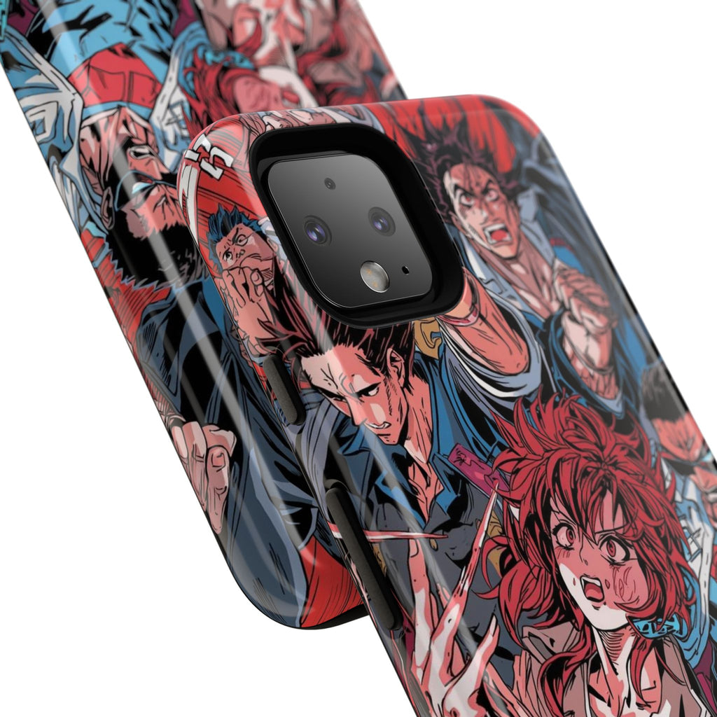 Anime-Inspired Tough Phone Case with Bold Characters