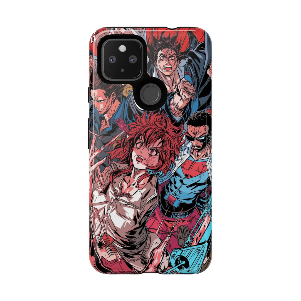 Anime-Inspired Tough Phone Case with Bold Characters