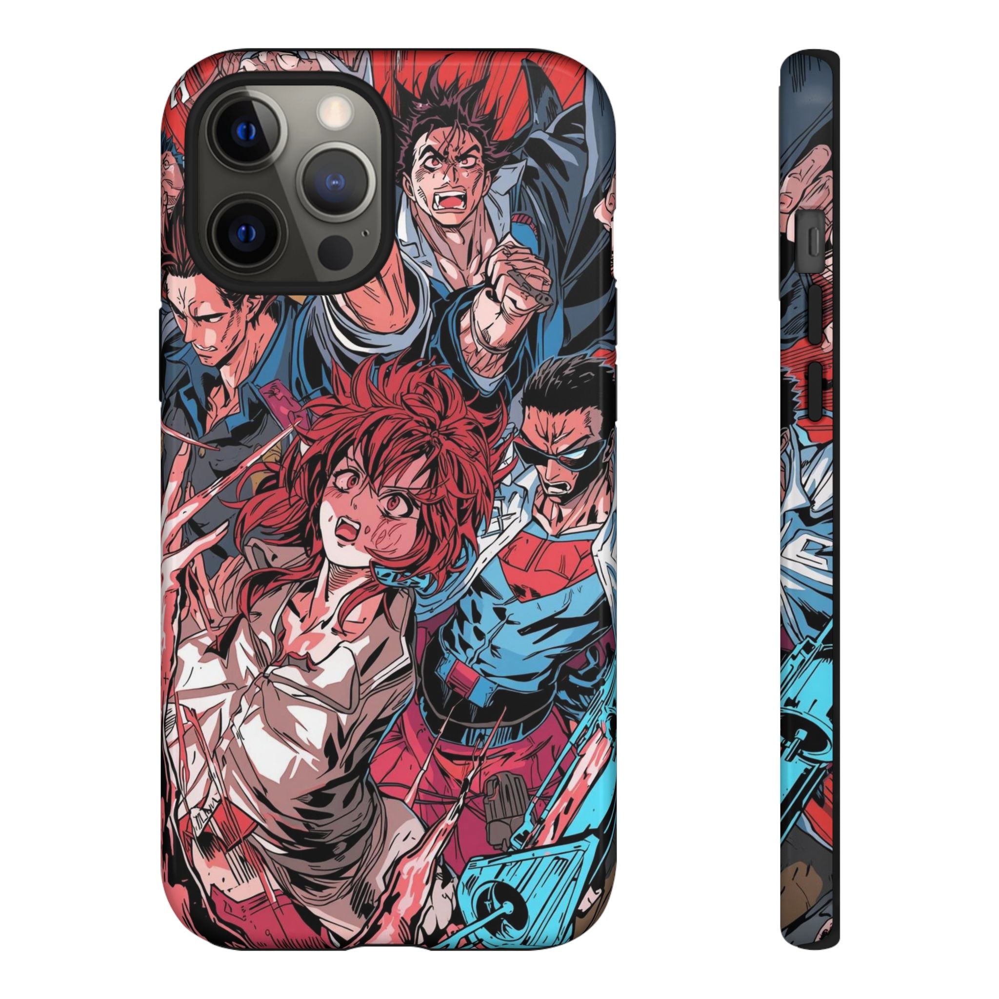 Anime-Inspired Tough Phone Case with Bold Characters