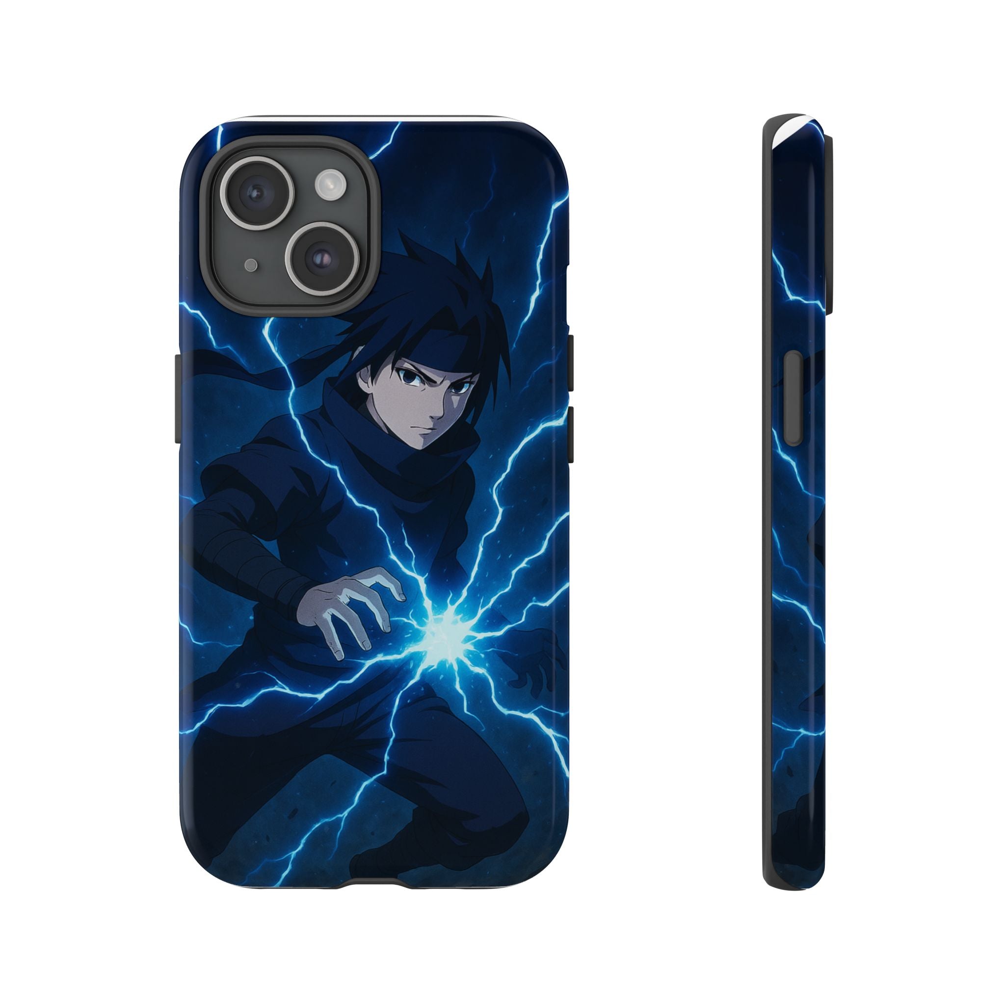 Anime Lightning Phone Case for Sasuke Fans