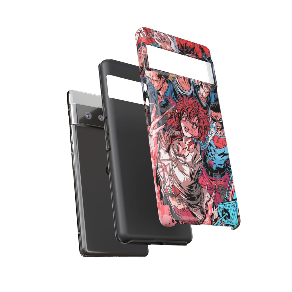 Anime-Inspired Tough Phone Case with Bold Characters