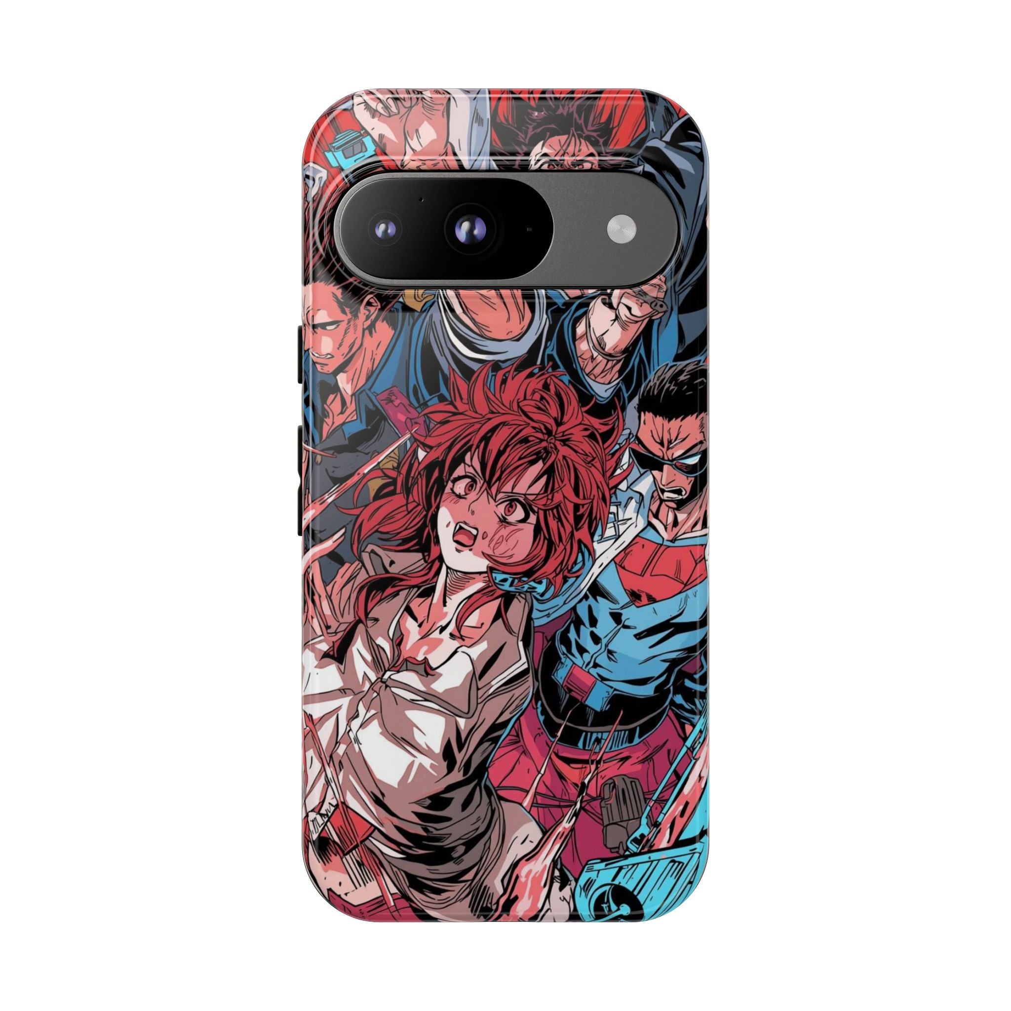Anime-Inspired Tough Phone Case with Bold Characters