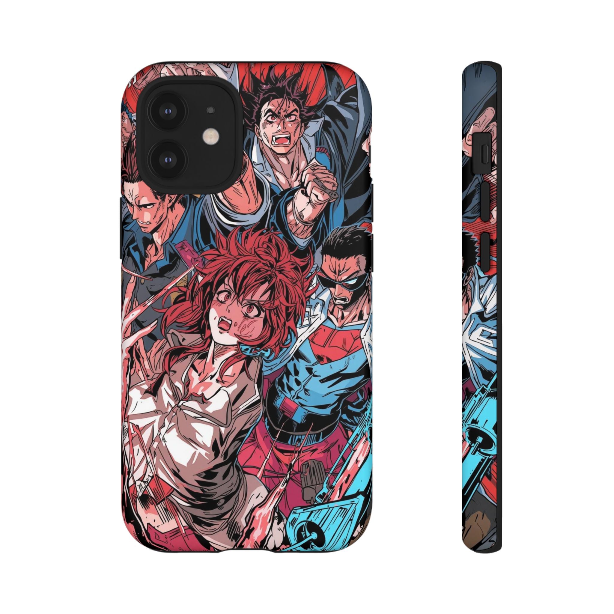 Anime-Inspired Tough Phone Case with Bold Characters