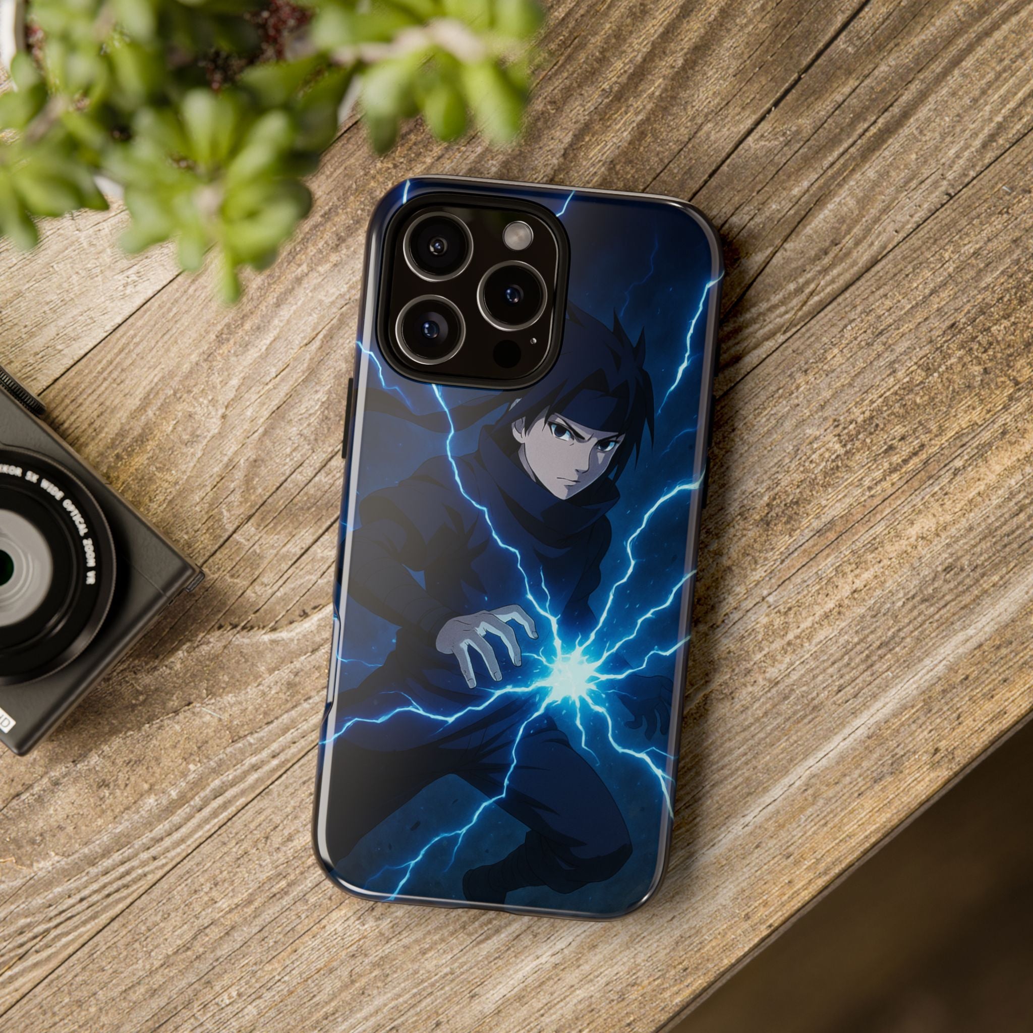 Anime Lightning Phone Case for Sasuke Fans
