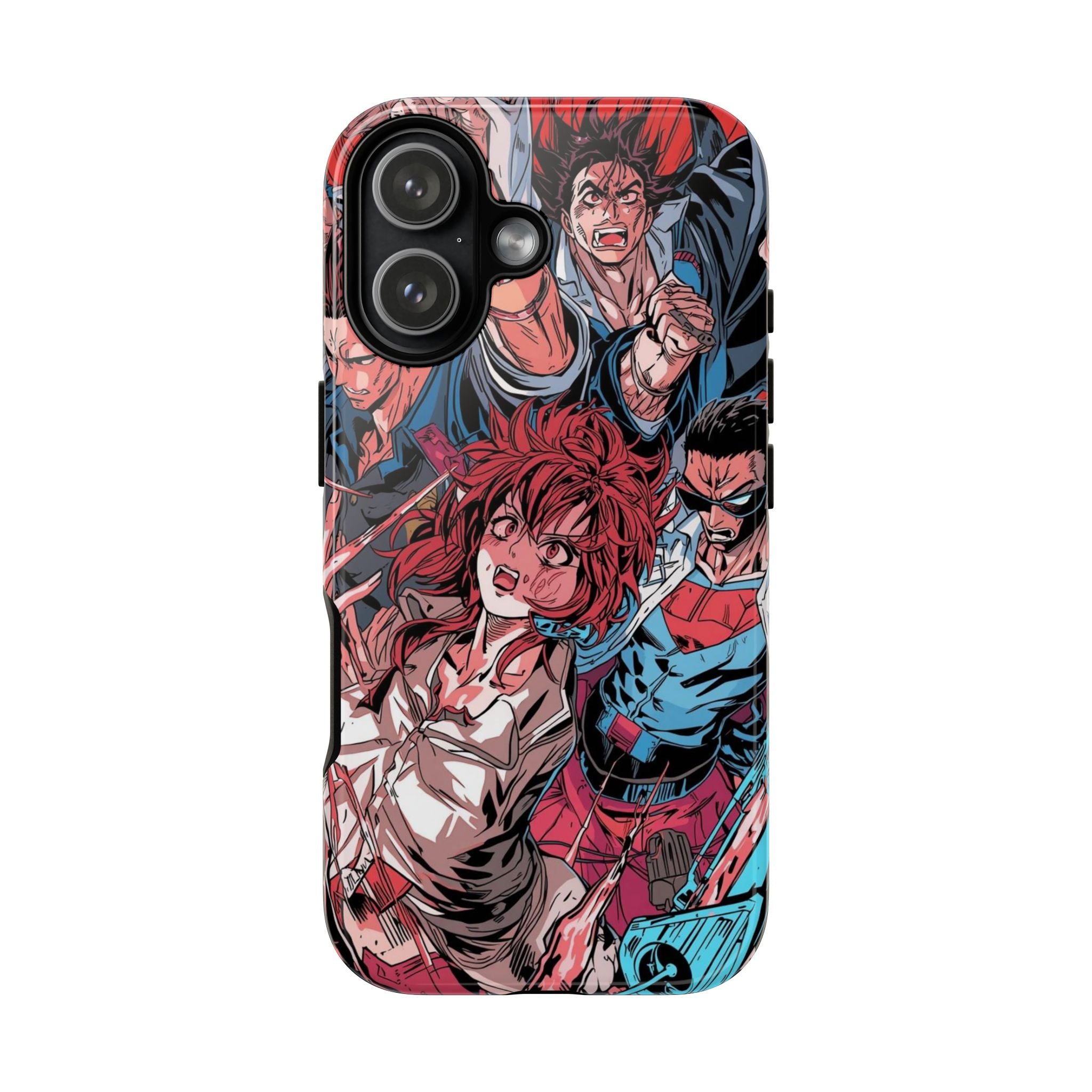 Anime-Inspired Tough Phone Case with Bold Characters