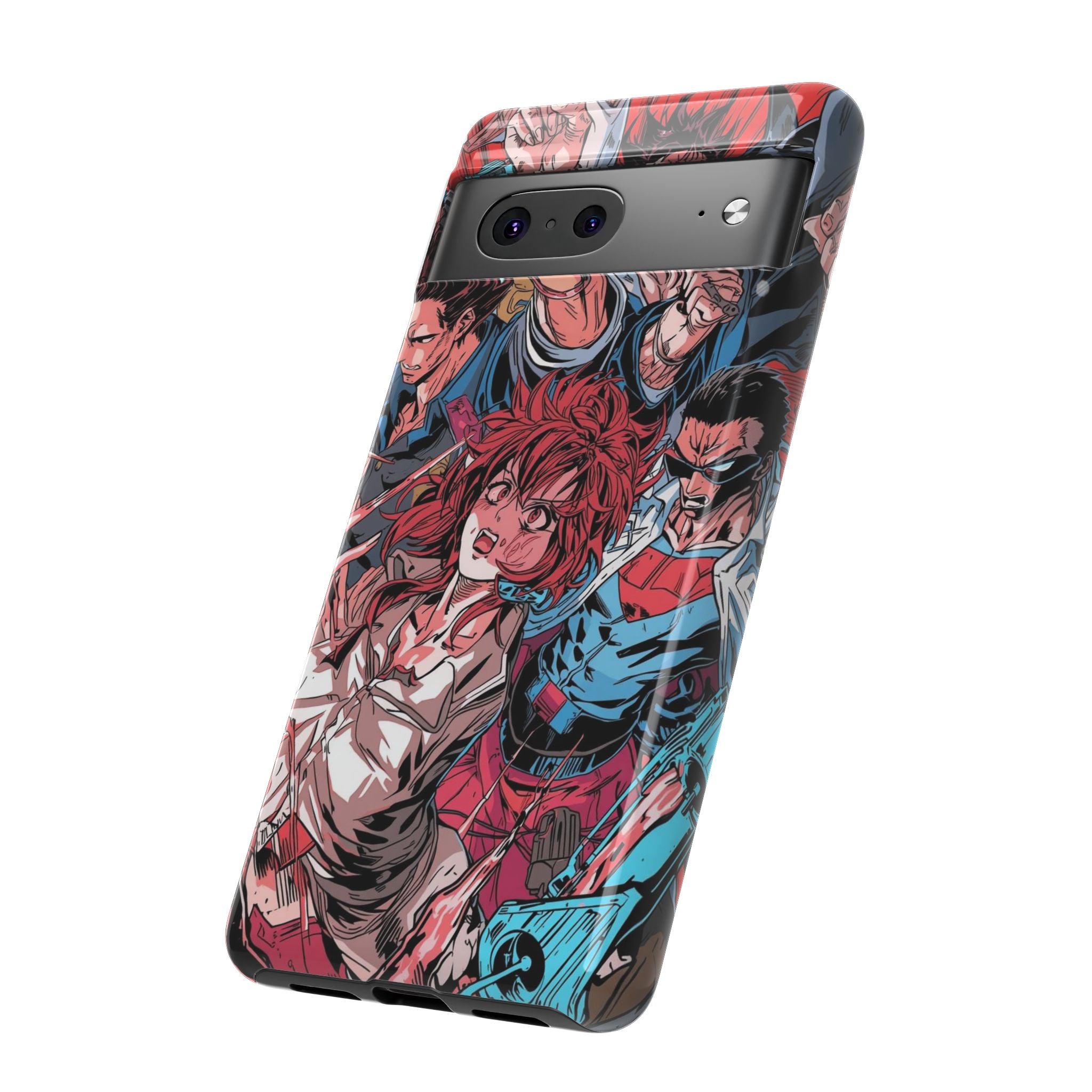 Anime-Inspired Tough Phone Case with Bold Characters