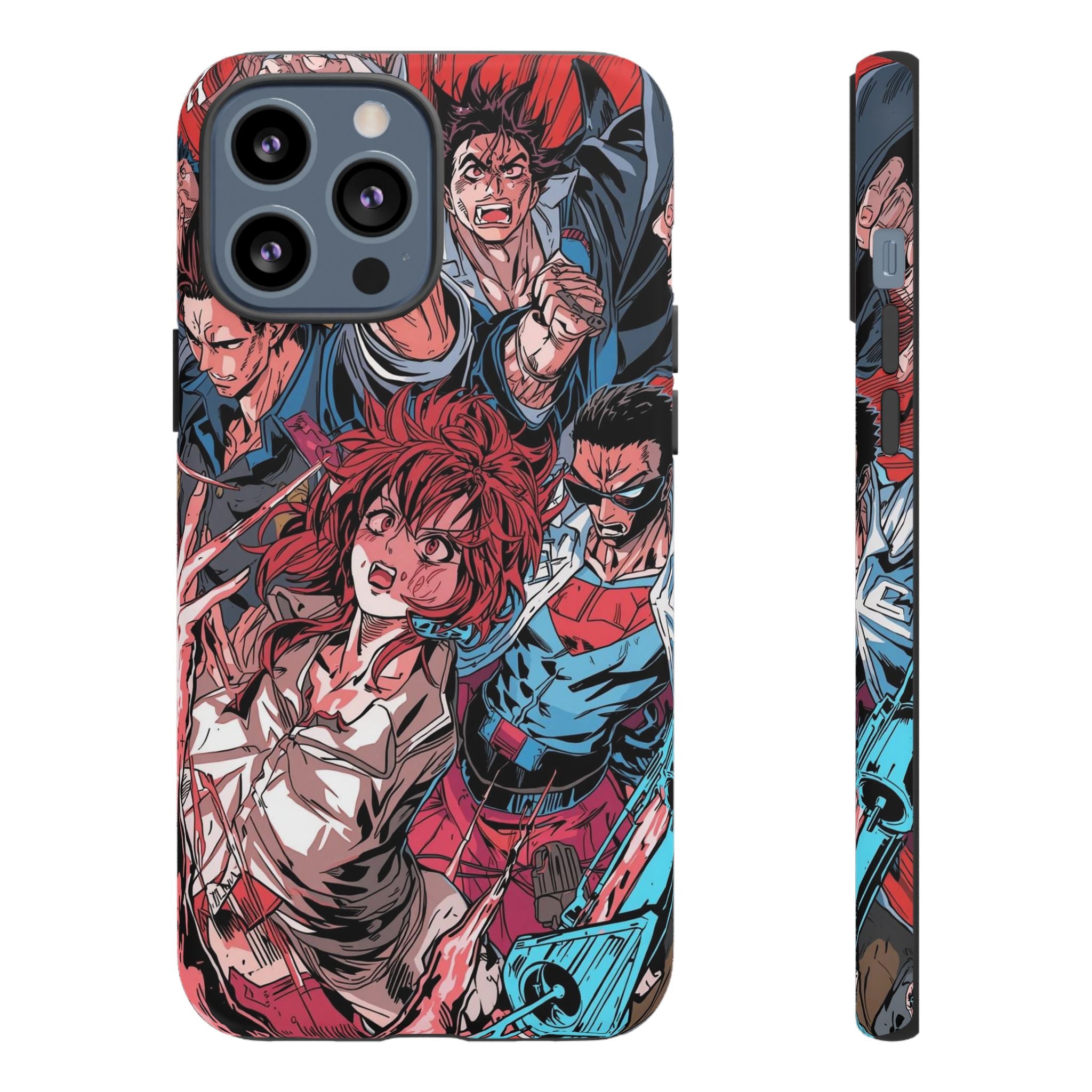 Anime-Inspired Tough Phone Case with Bold Characters