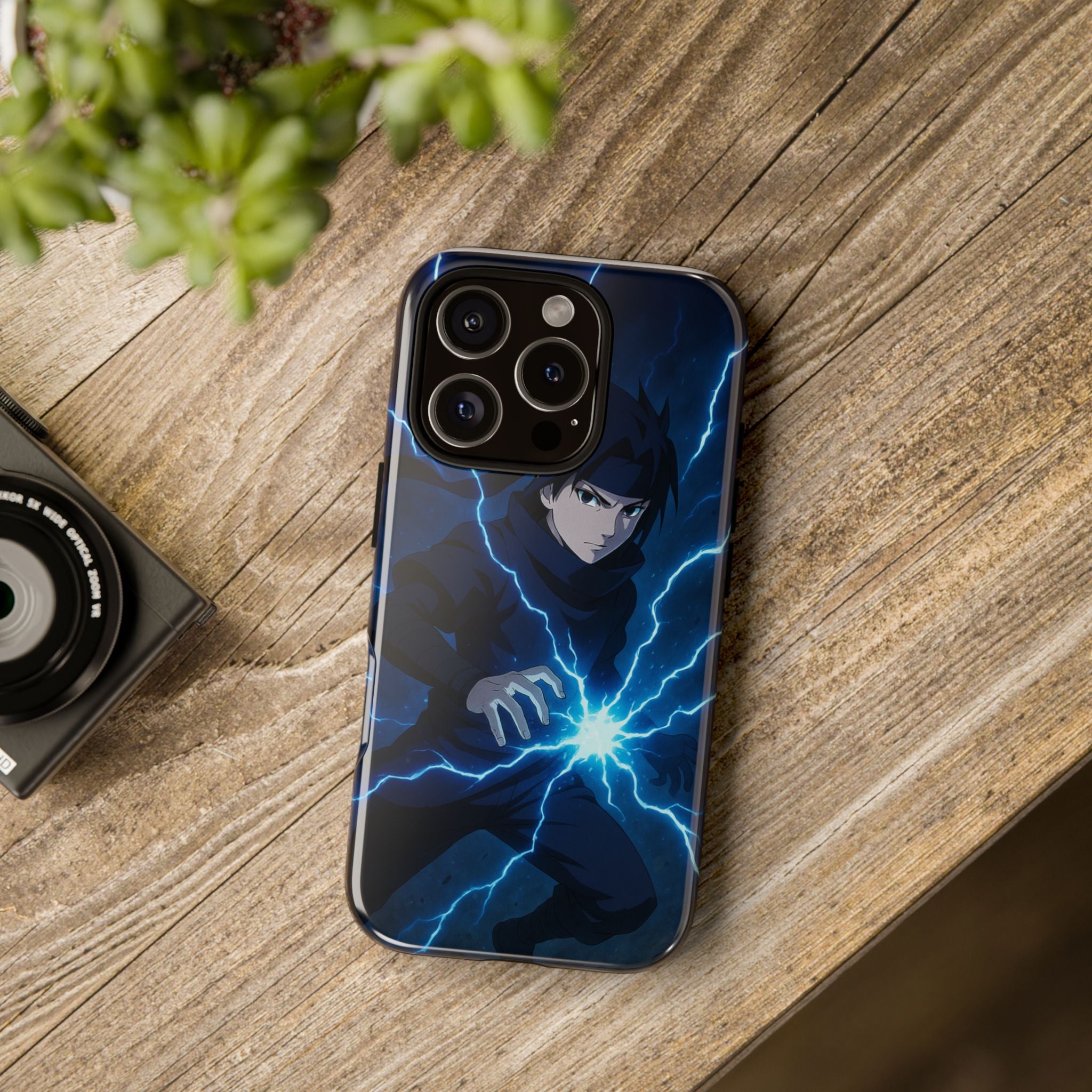 Anime Lightning Phone Case for Sasuke Fans