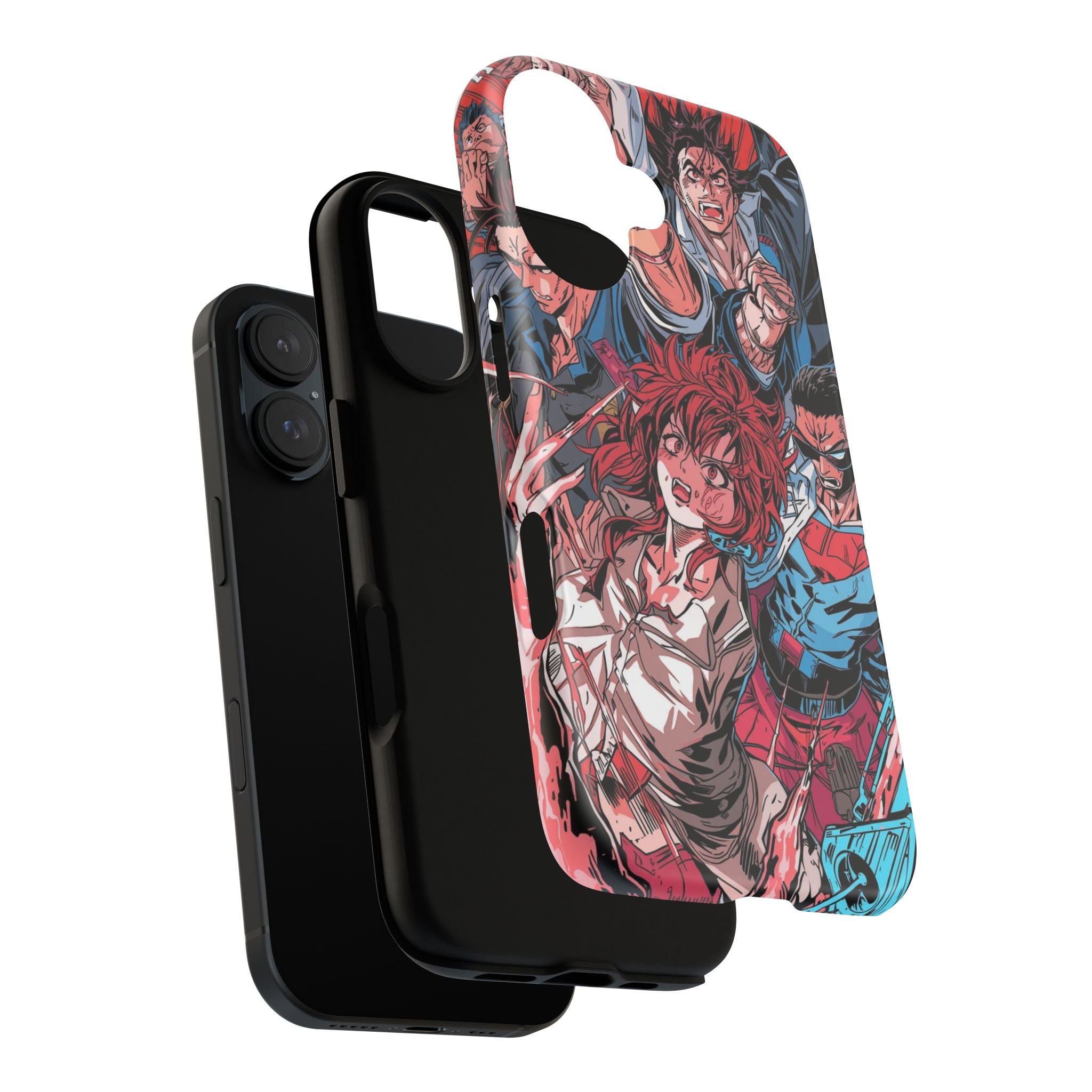 Anime-Inspired Tough Phone Case with Bold Characters