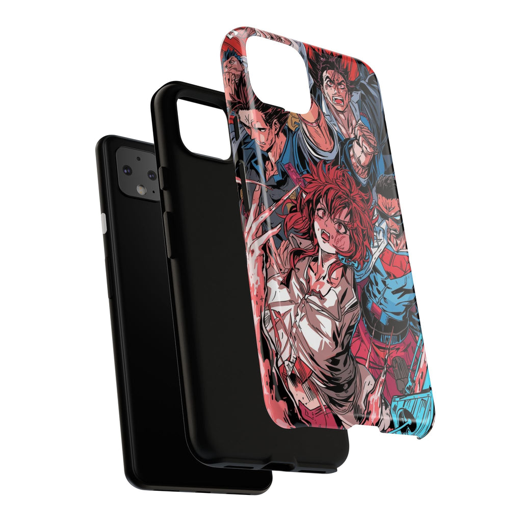 Anime-Inspired Tough Phone Case with Bold Characters