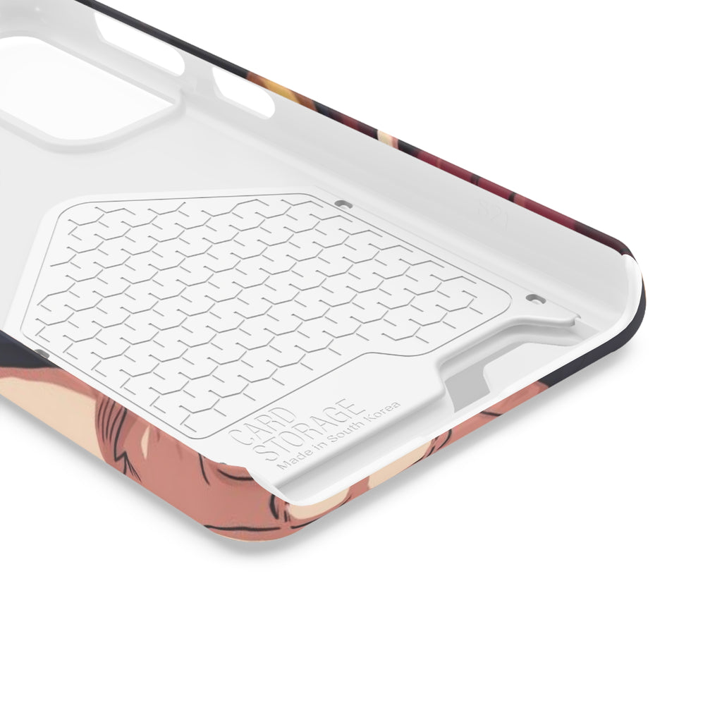 Anime Phone Case with Card Holder - Stylish & Functional Design