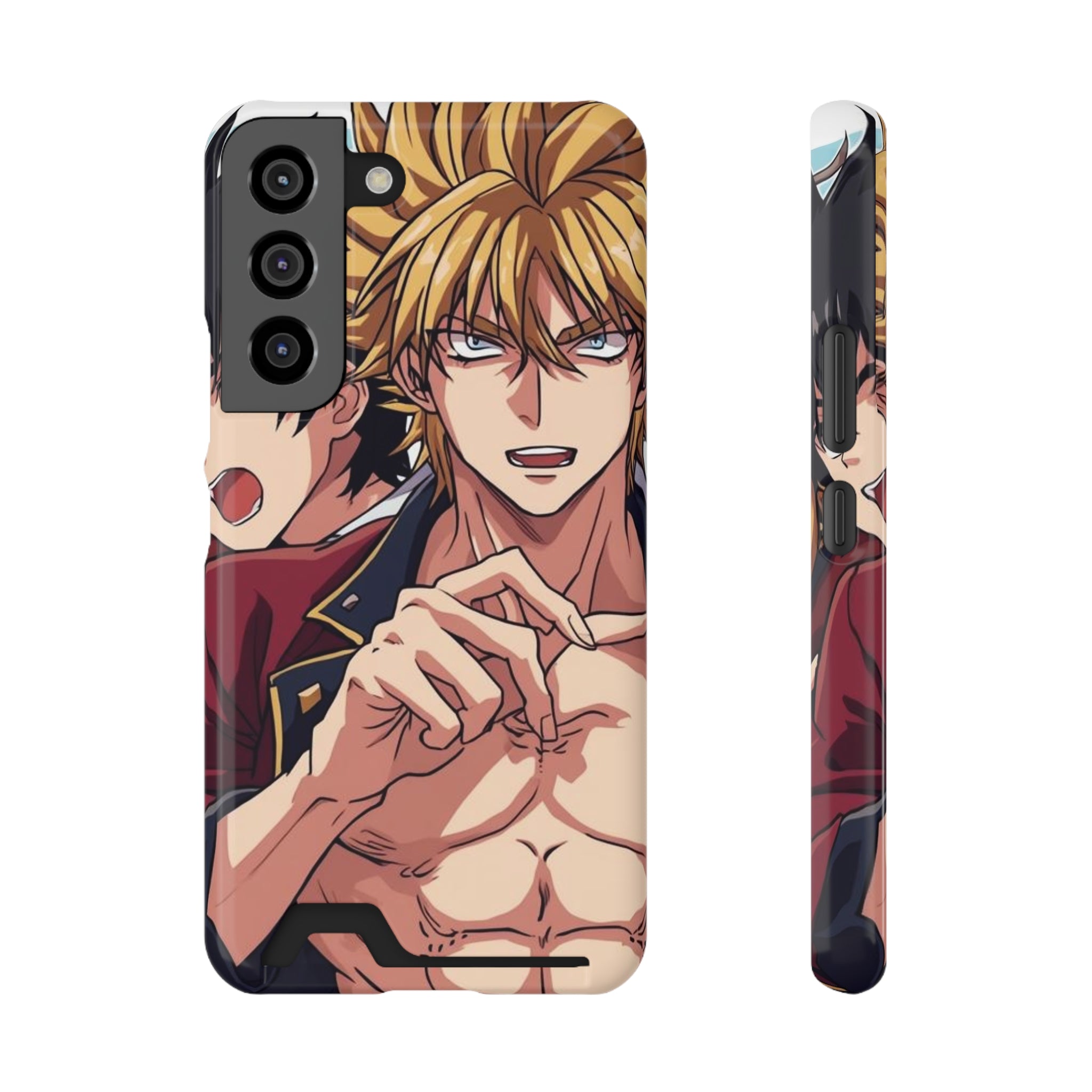Anime Phone Case with Card Holder - Stylish & Functional Design