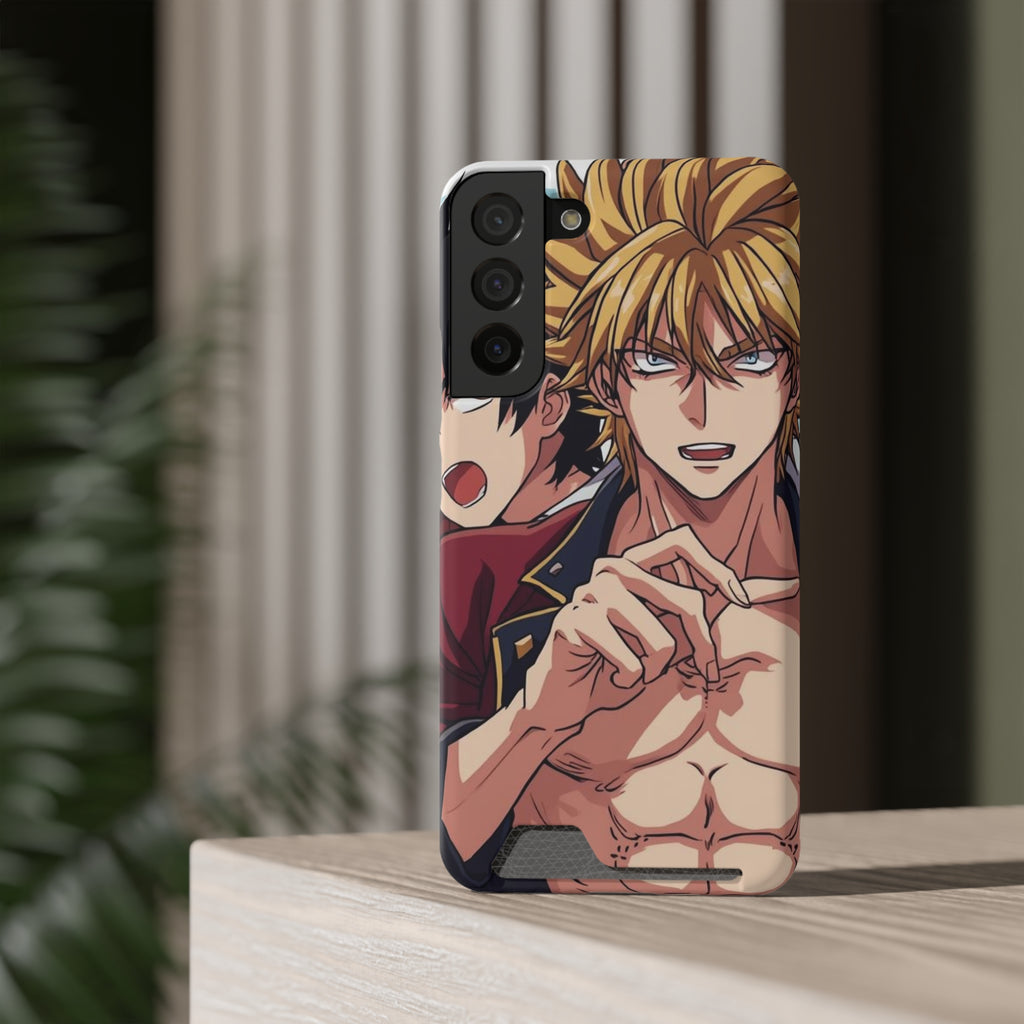 Anime Phone Case with Card Holder - Stylish & Functional Design