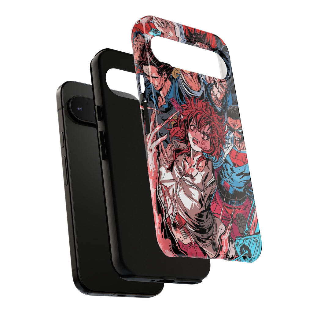 Anime-Inspired Tough Phone Case with Bold Characters