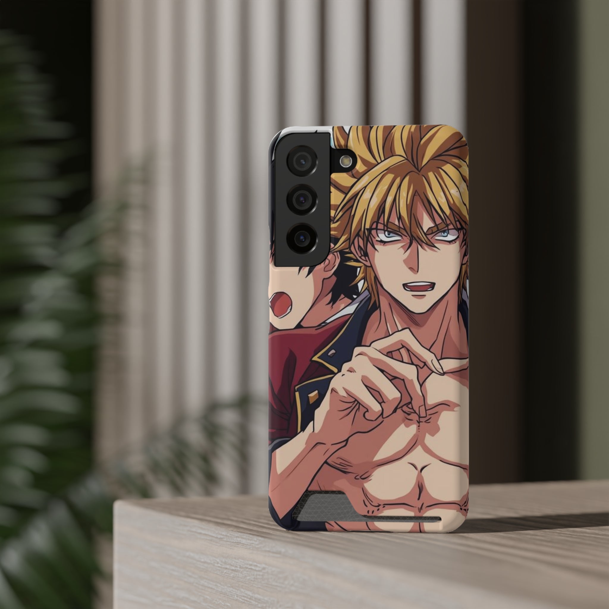 Anime Phone Case with Card Holder - Stylish & Functional Design