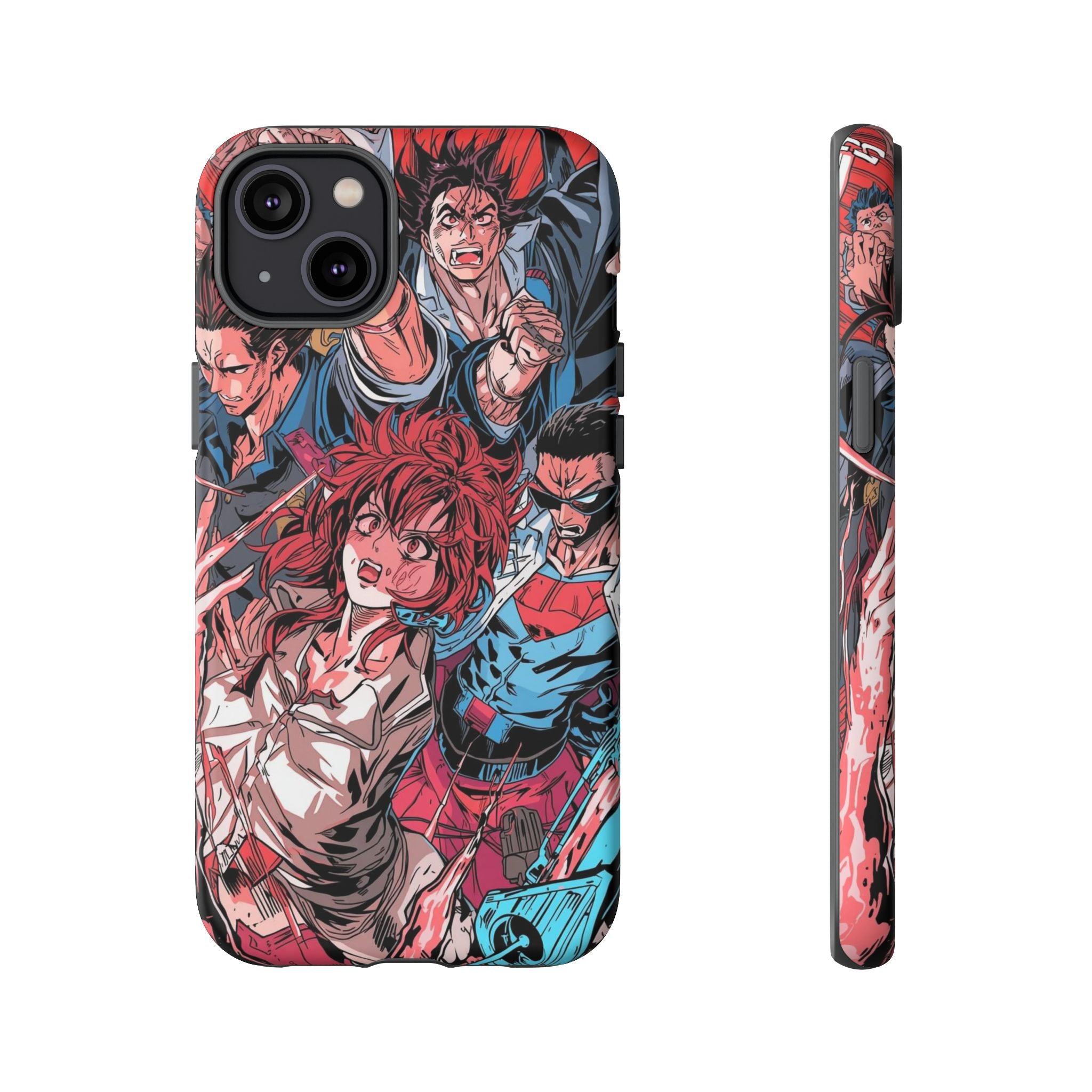 Anime-Inspired Tough Phone Case with Bold Characters