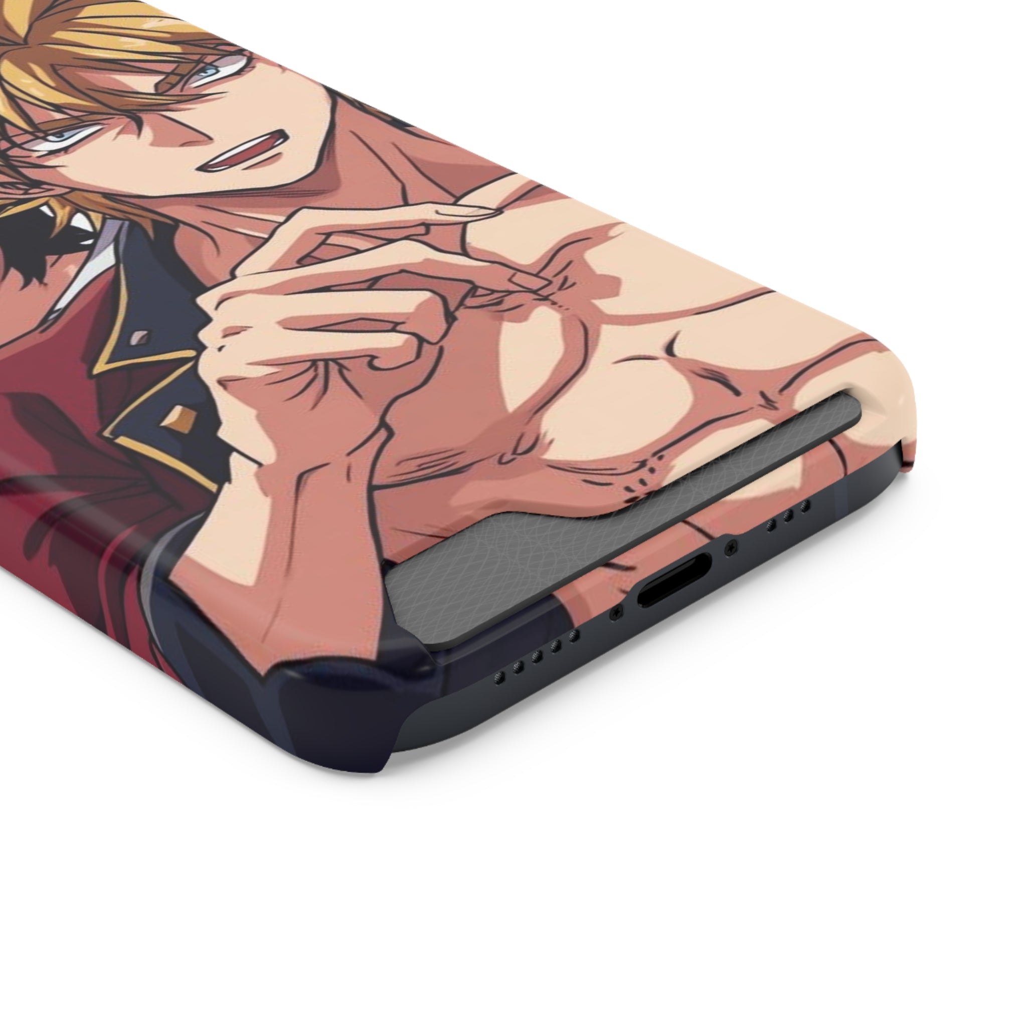 Anime Phone Case with Card Holder - Stylish & Functional Design