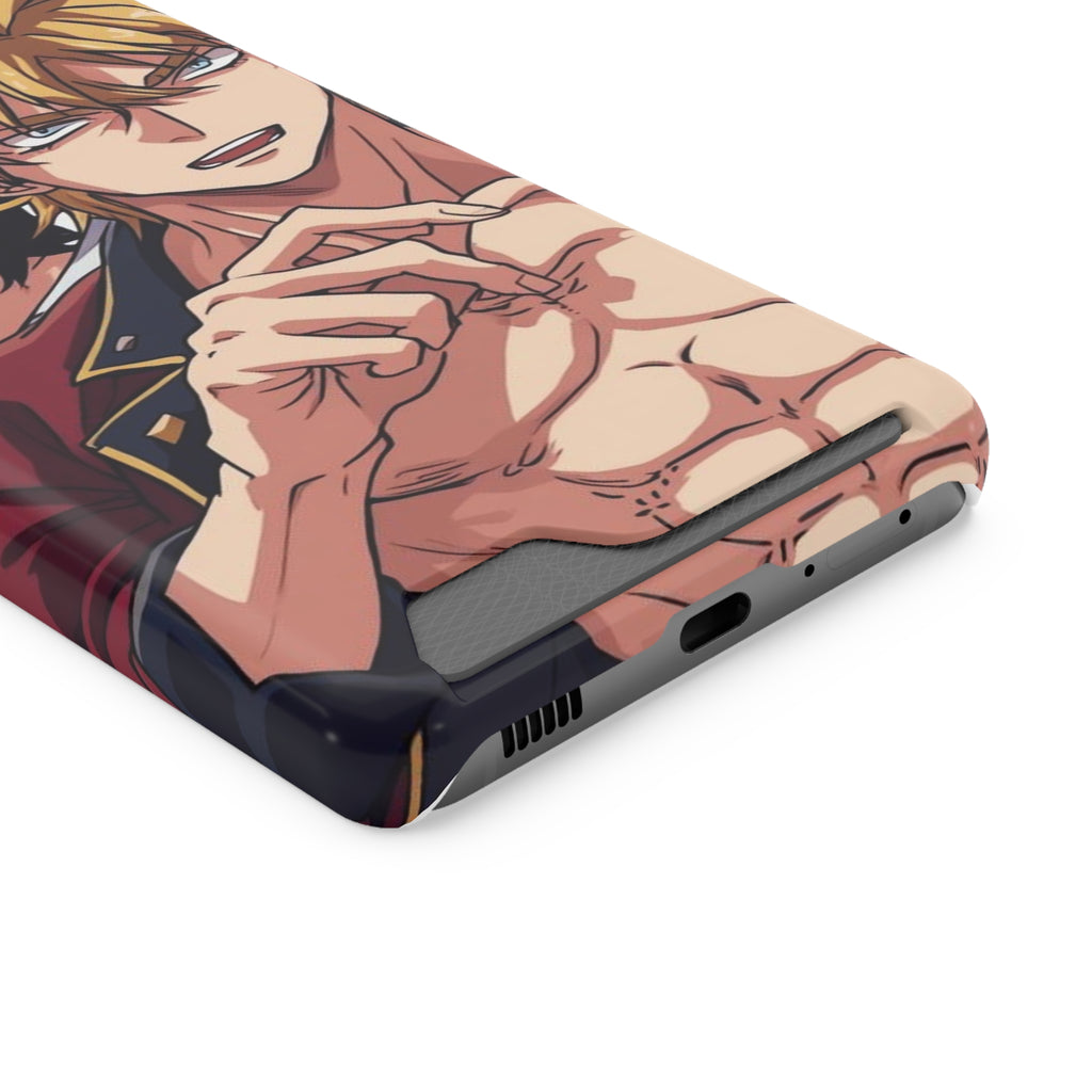 Anime Phone Case with Card Holder - Stylish & Functional Design