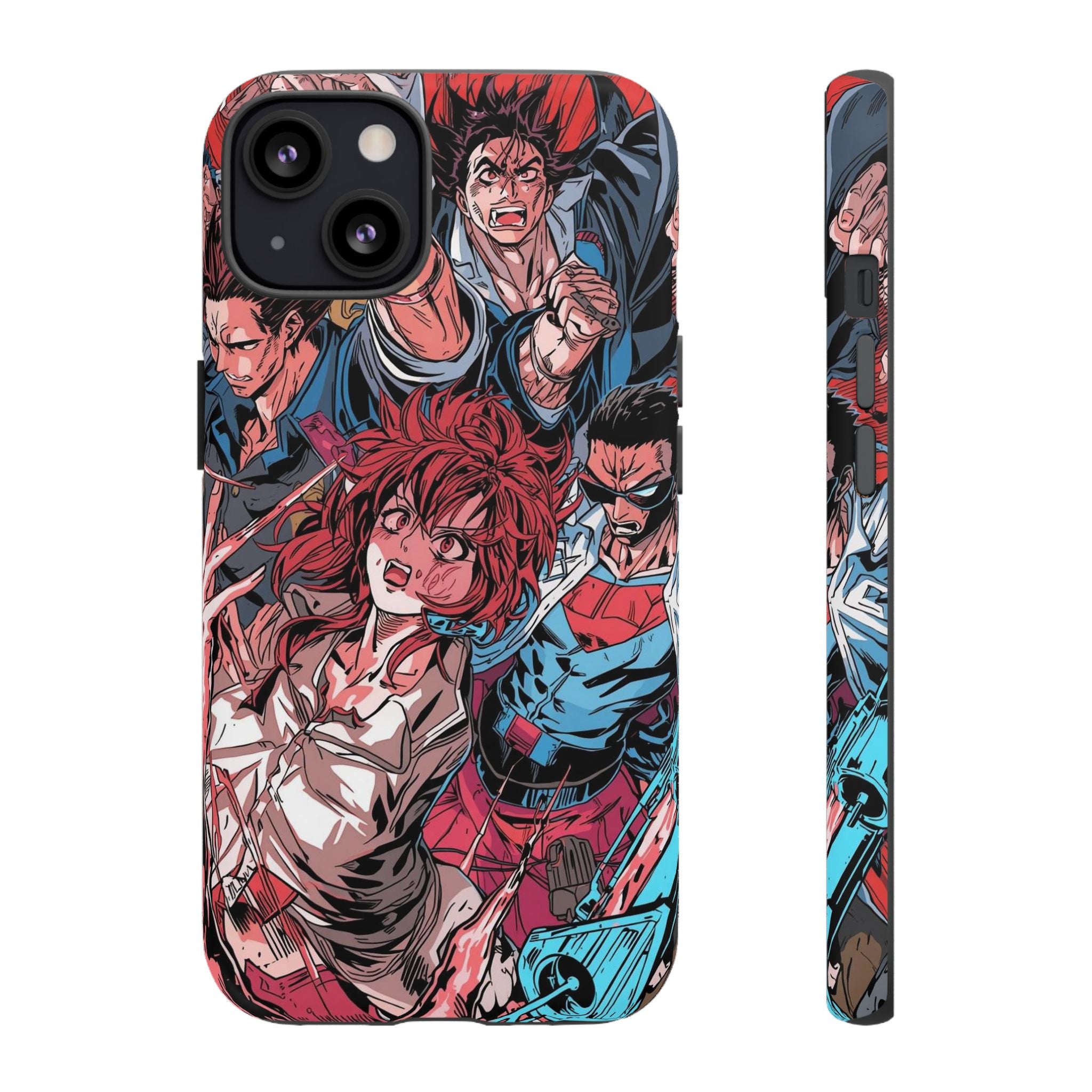 Anime-Inspired Tough Phone Case with Bold Characters