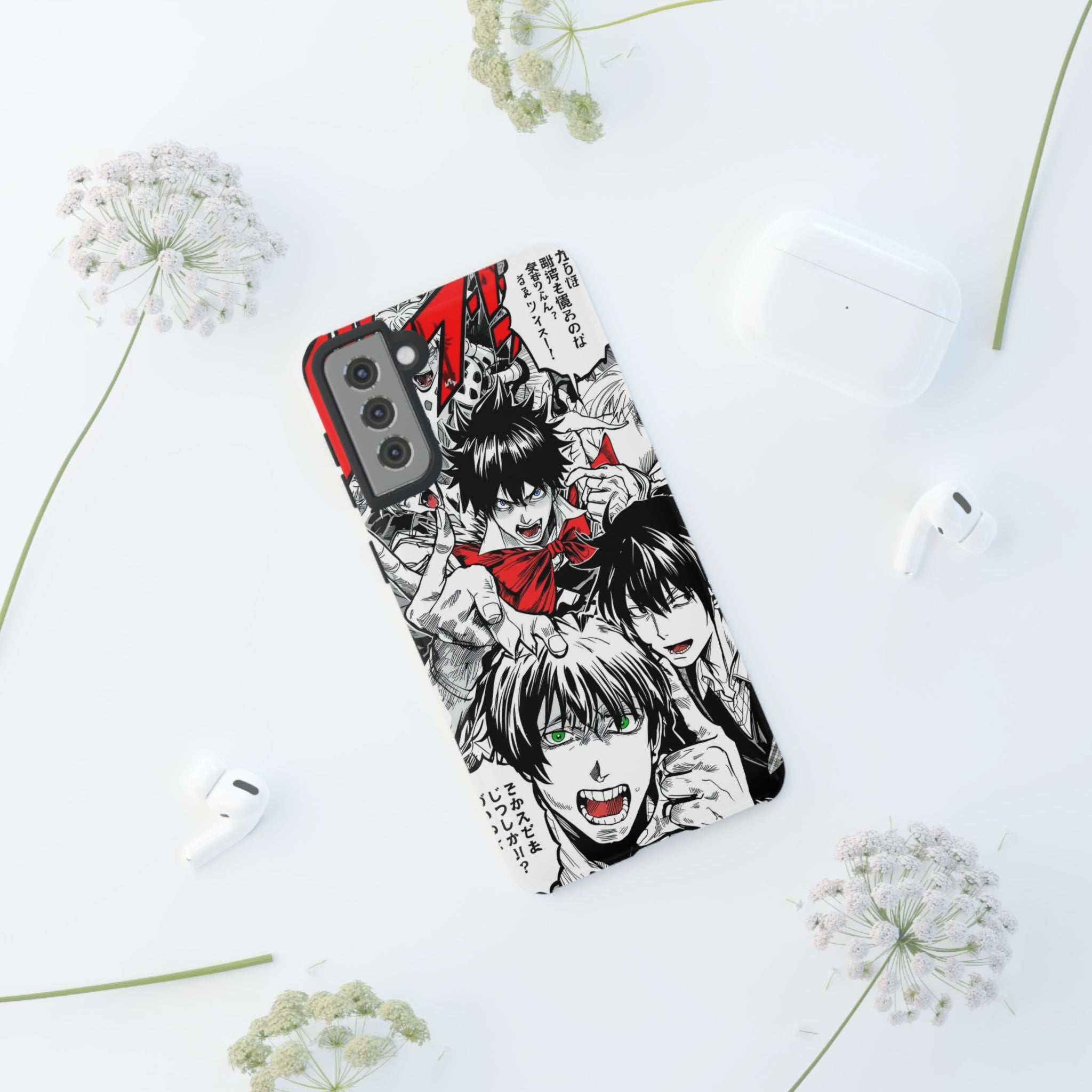Anime Tough Phone Case with Bold Graphics