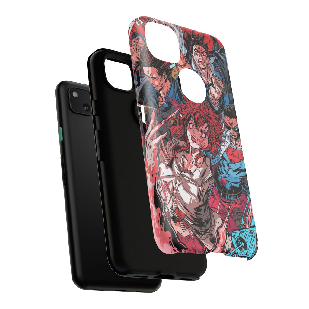 Anime-Inspired Tough Phone Case with Bold Characters