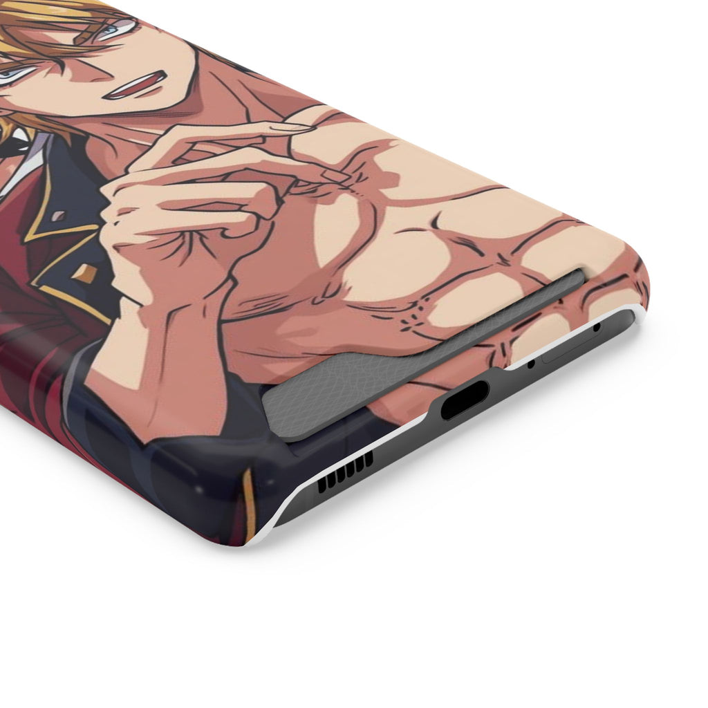 Anime Phone Case with Card Holder - Stylish & Functional Design