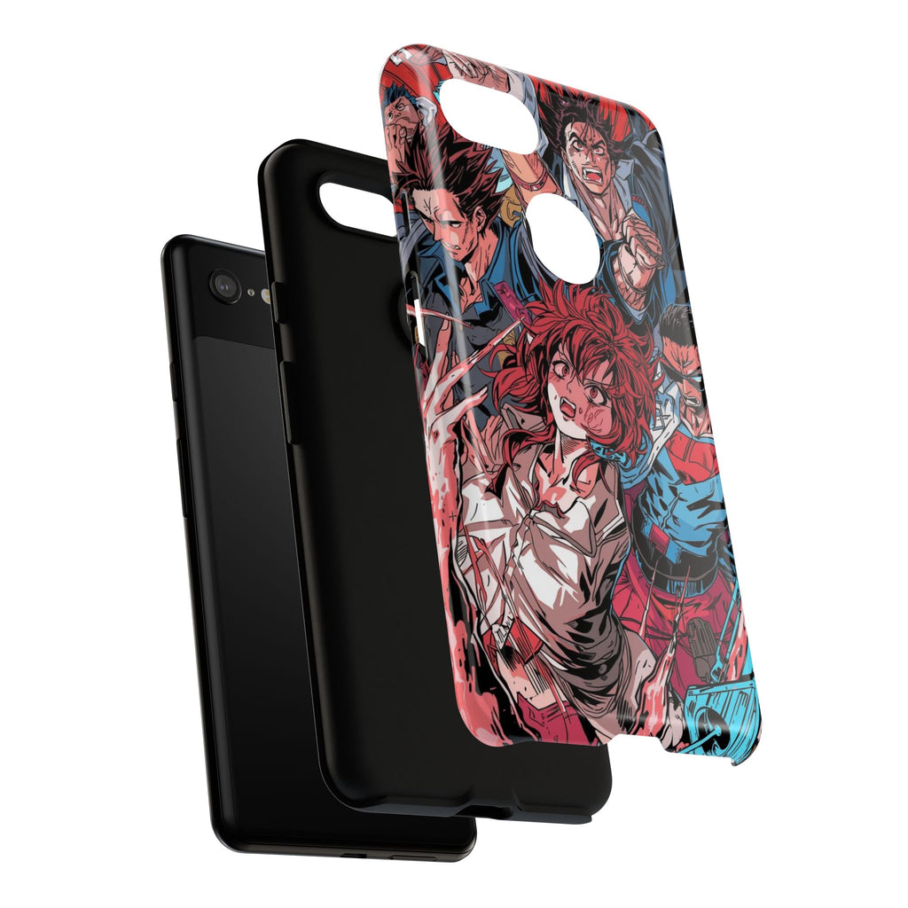 Anime-Inspired Tough Phone Case with Bold Characters