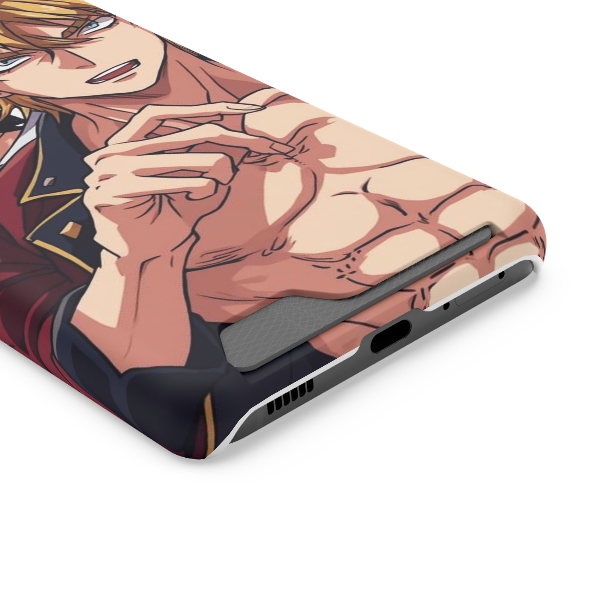 Anime Phone Case with Card Holder - Stylish & Functional Design