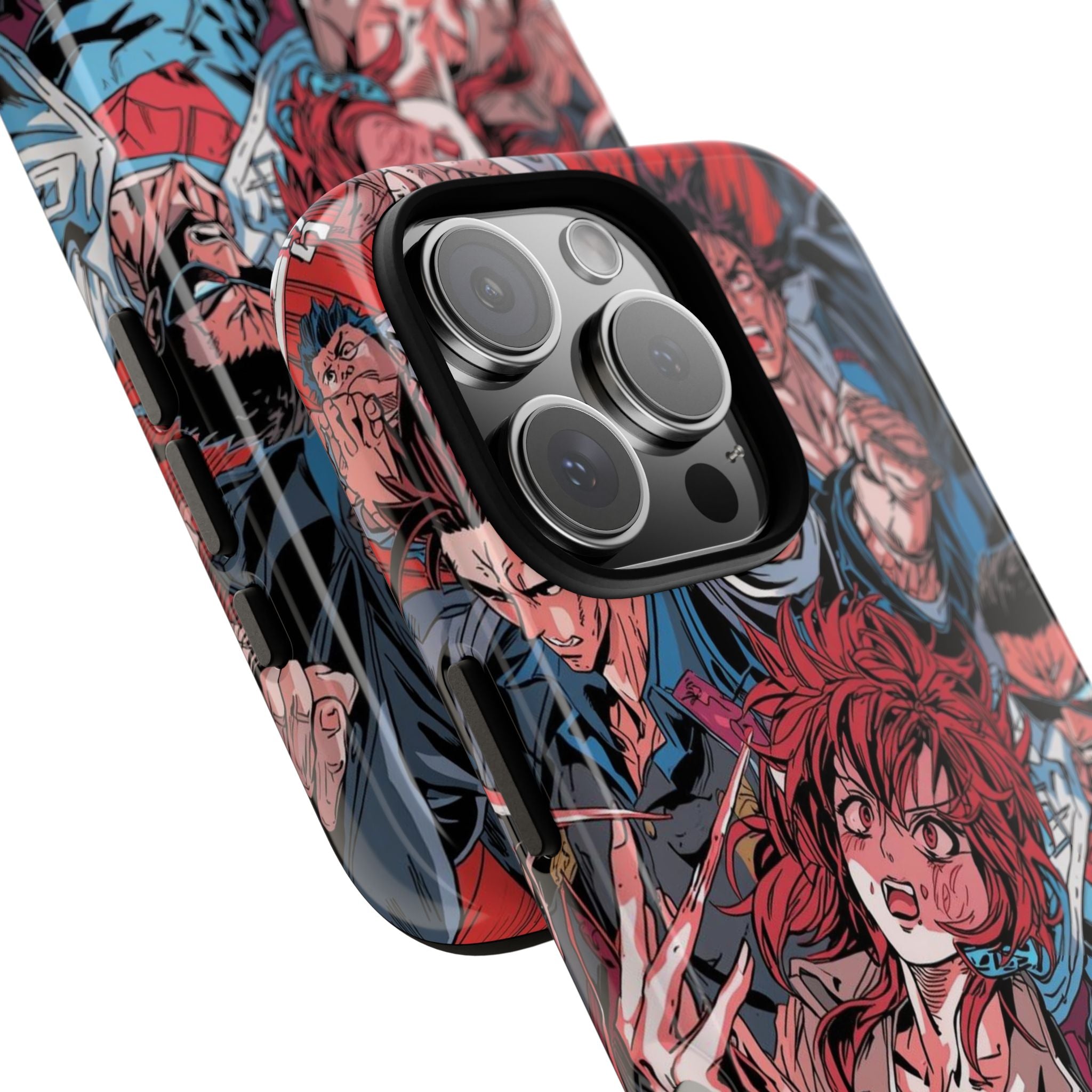 Anime-Inspired Tough Phone Case with Bold Characters