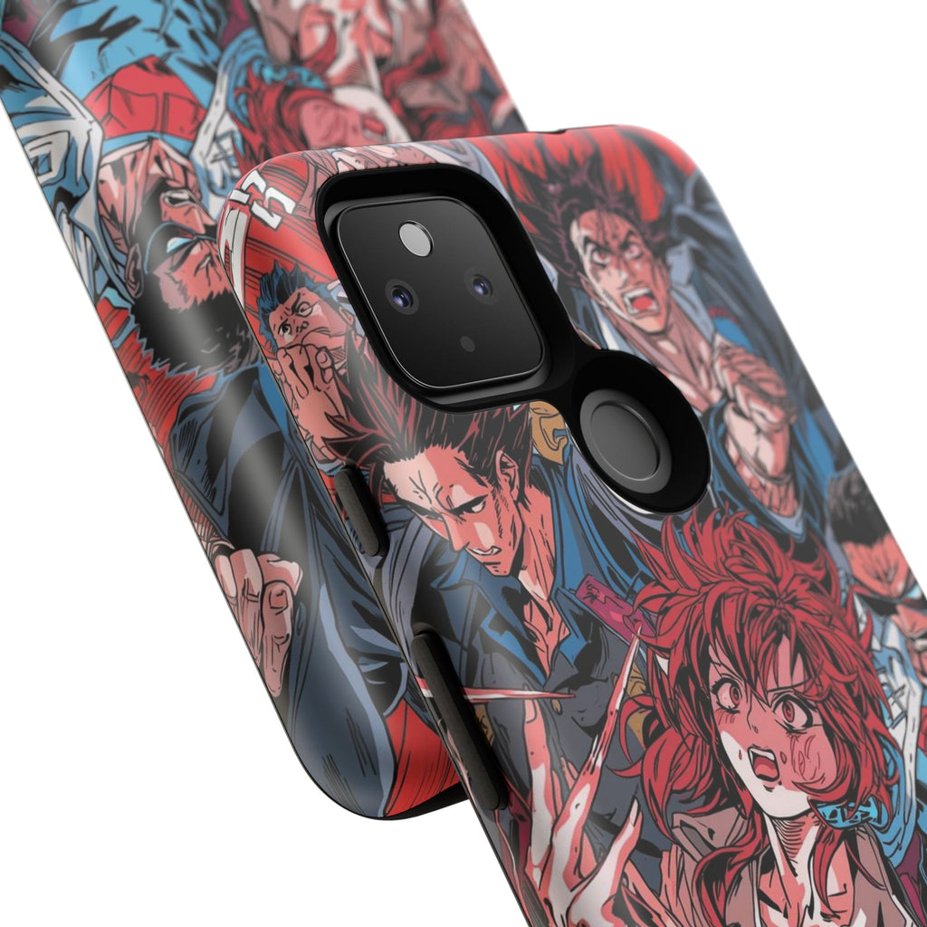 Anime-Inspired Tough Phone Case with Bold Characters