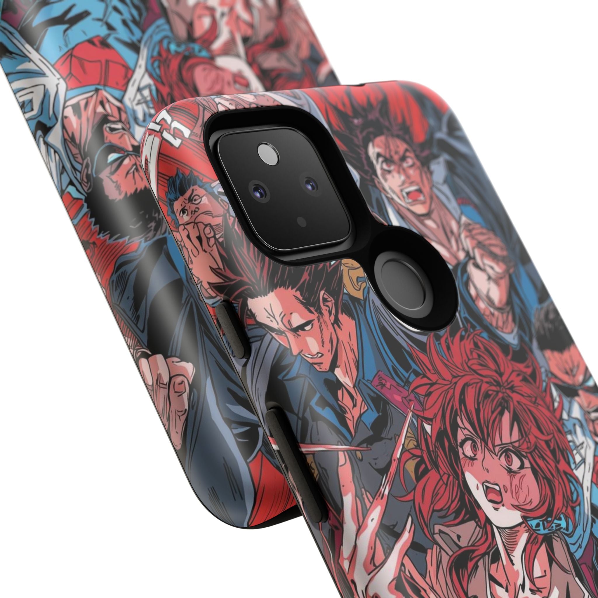 Anime-Inspired Tough Phone Case with Bold Characters
