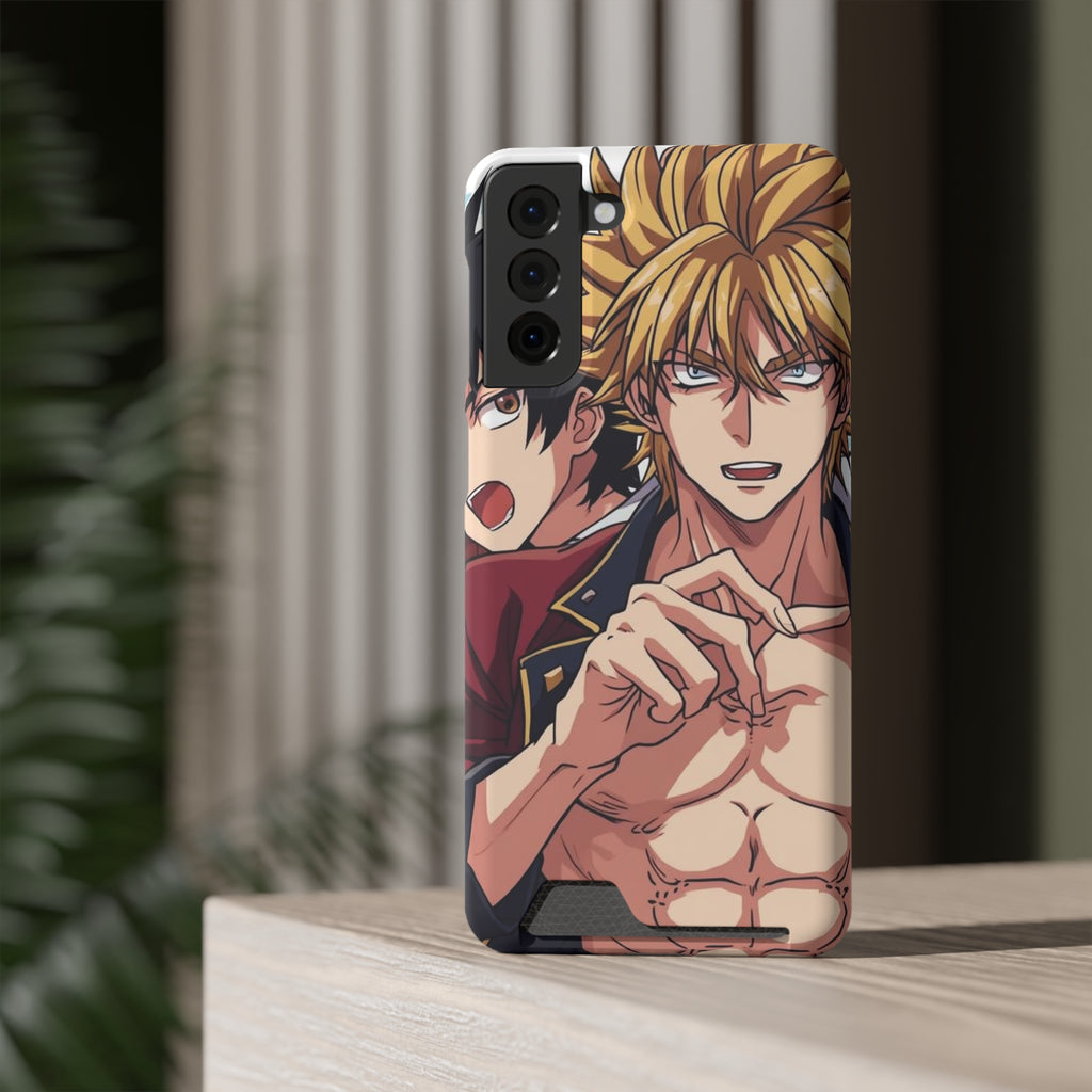Anime Phone Case with Card Holder - Stylish & Functional Design