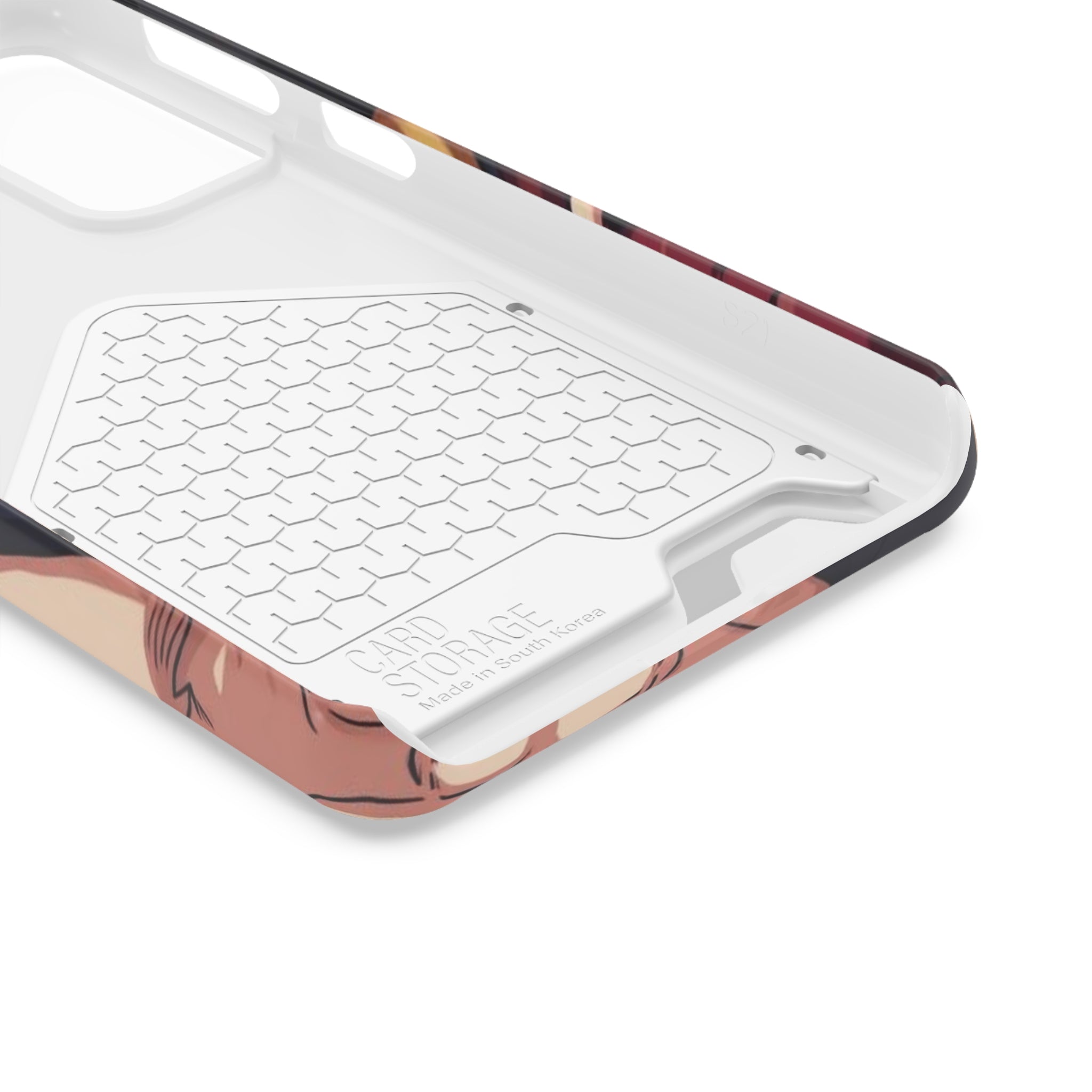 Anime Phone Case with Card Holder - Stylish & Functional Design