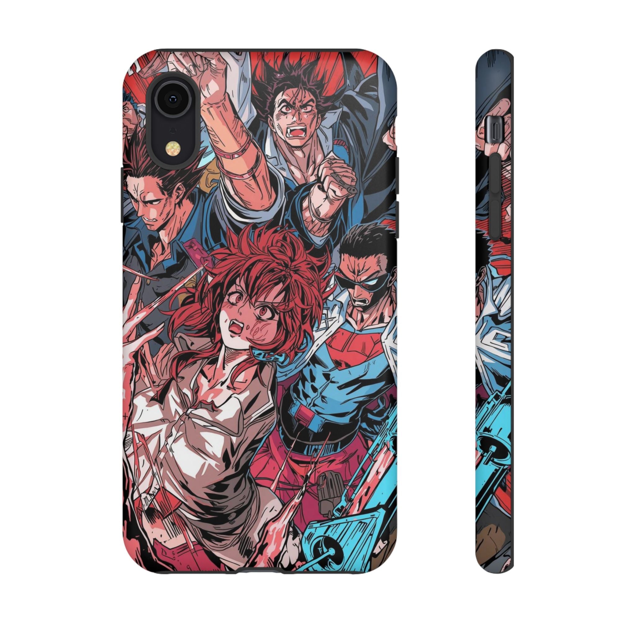 Anime-Inspired Tough Phone Case with Bold Characters