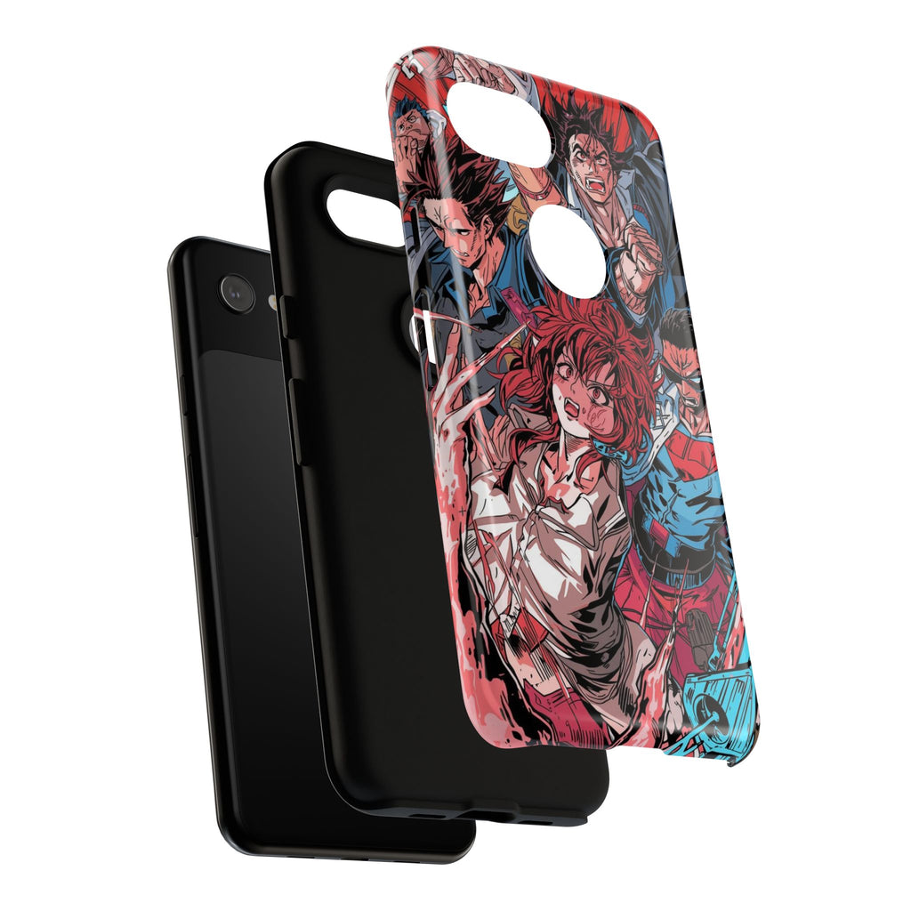 Anime-Inspired Tough Phone Case with Bold Characters