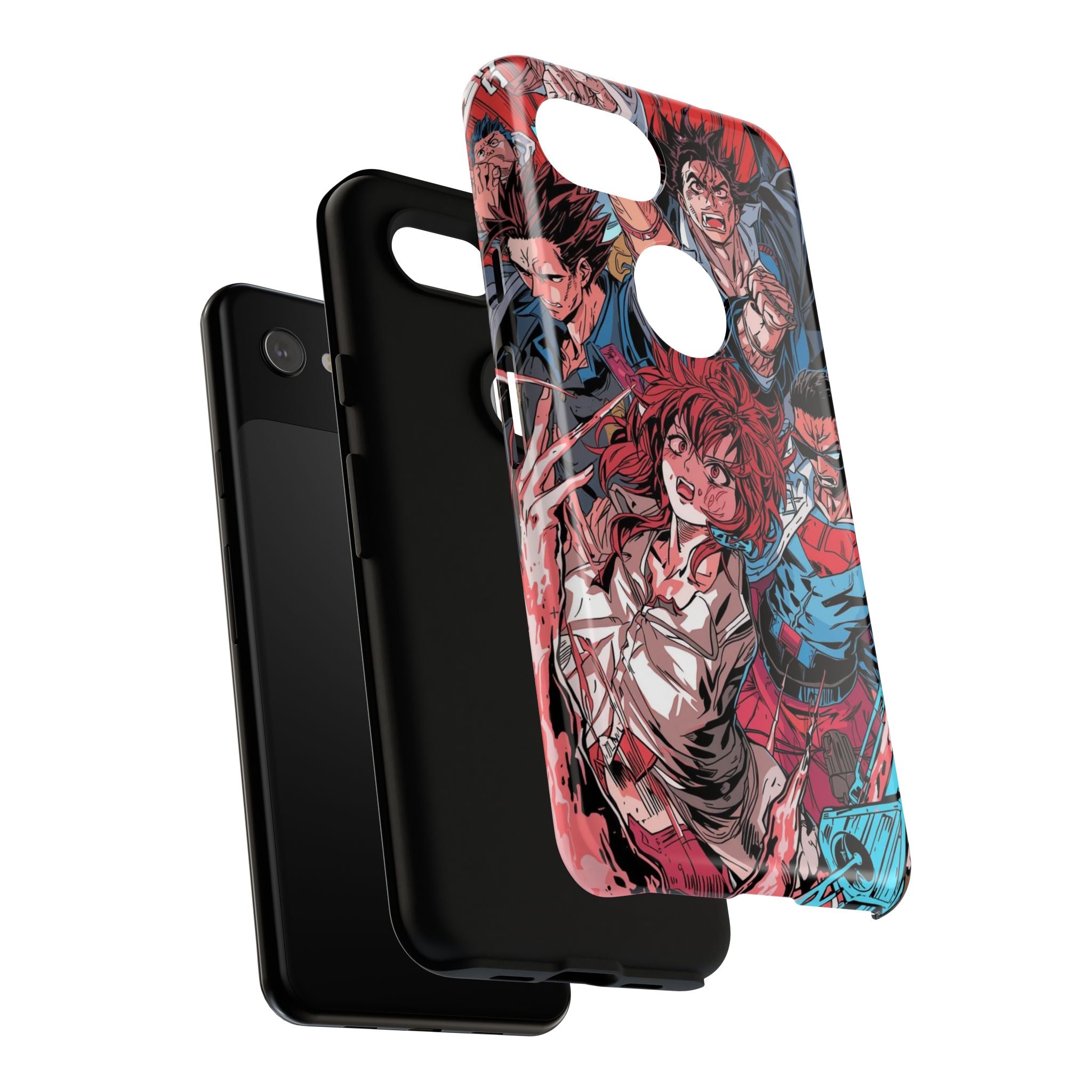 Anime-Inspired Tough Phone Case with Bold Characters